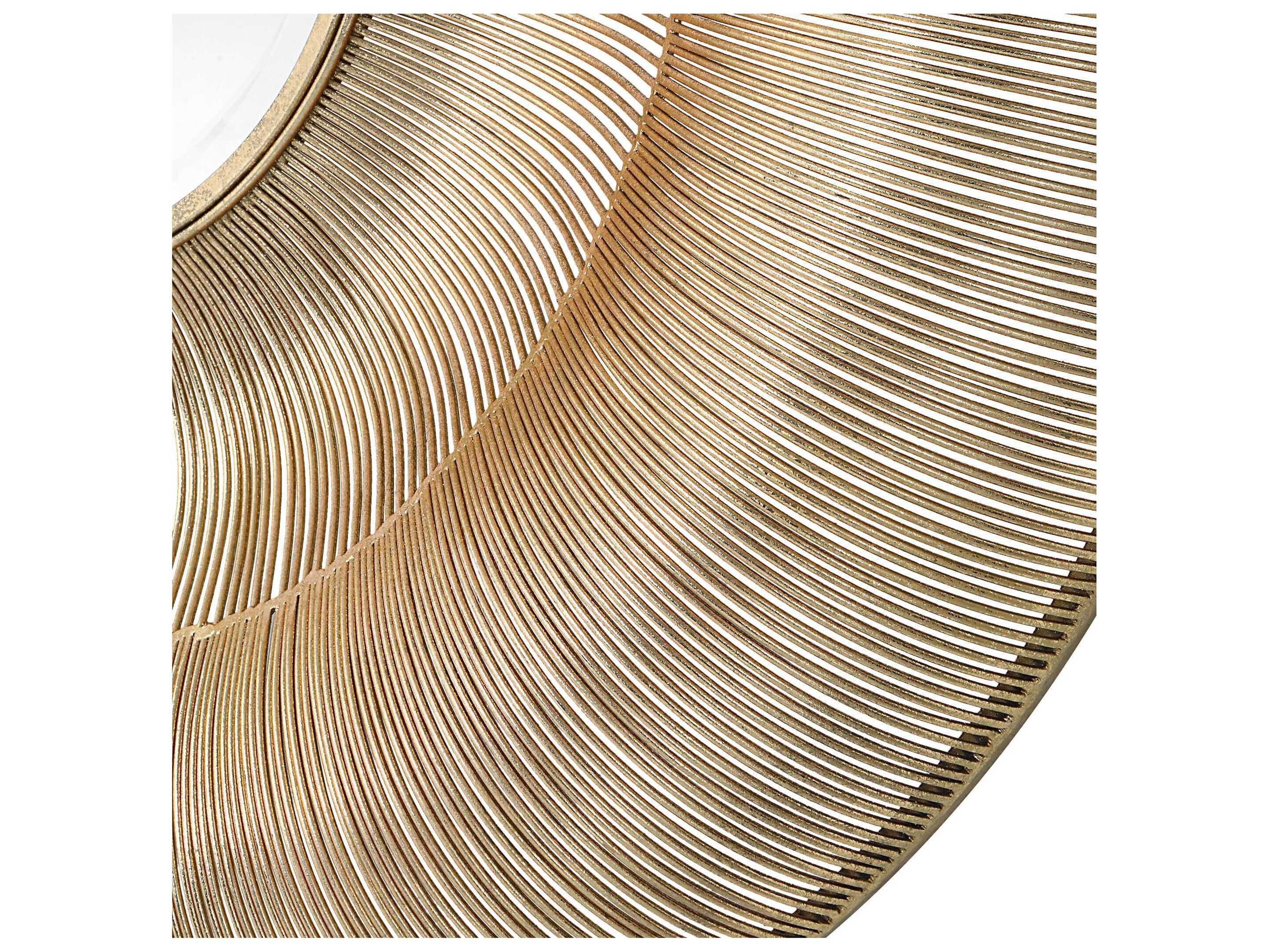 Uttermost Bauble Gold Round Wall Mirror