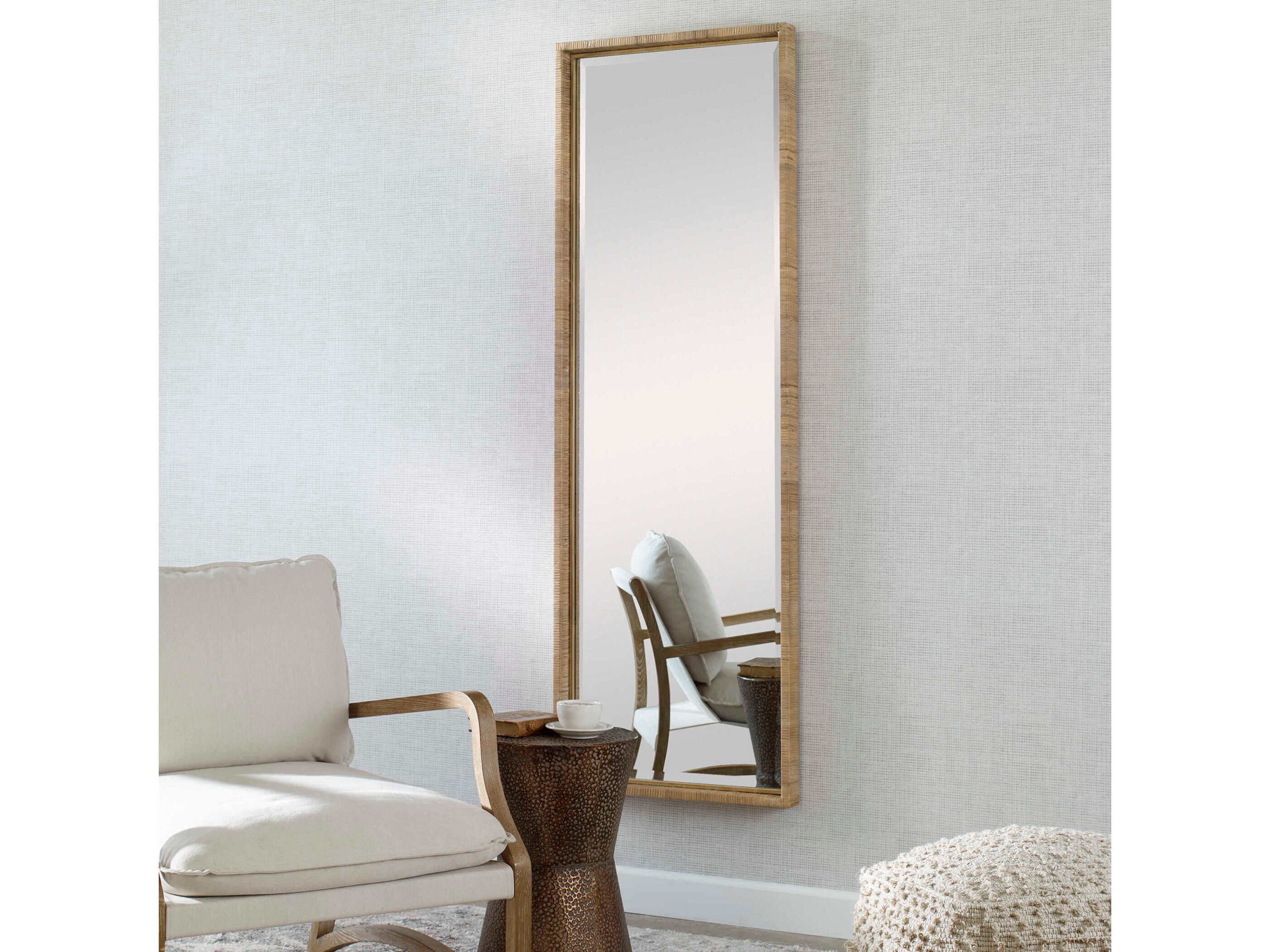 Uttermost Paradise Natural / Gold Leaf Rectangular Wall Mirror