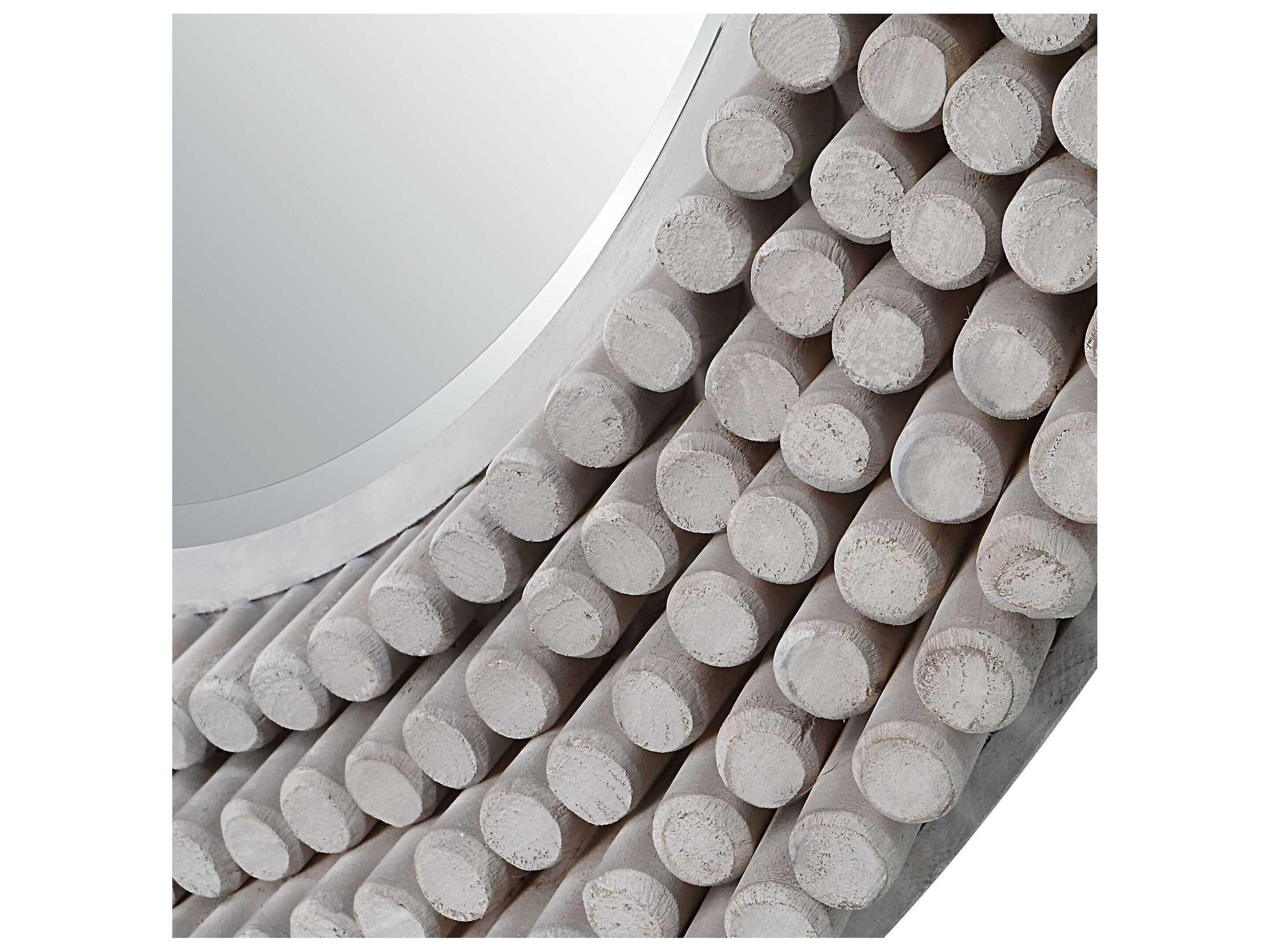 Uttermost Portside Driftwood Round Wall Mirror