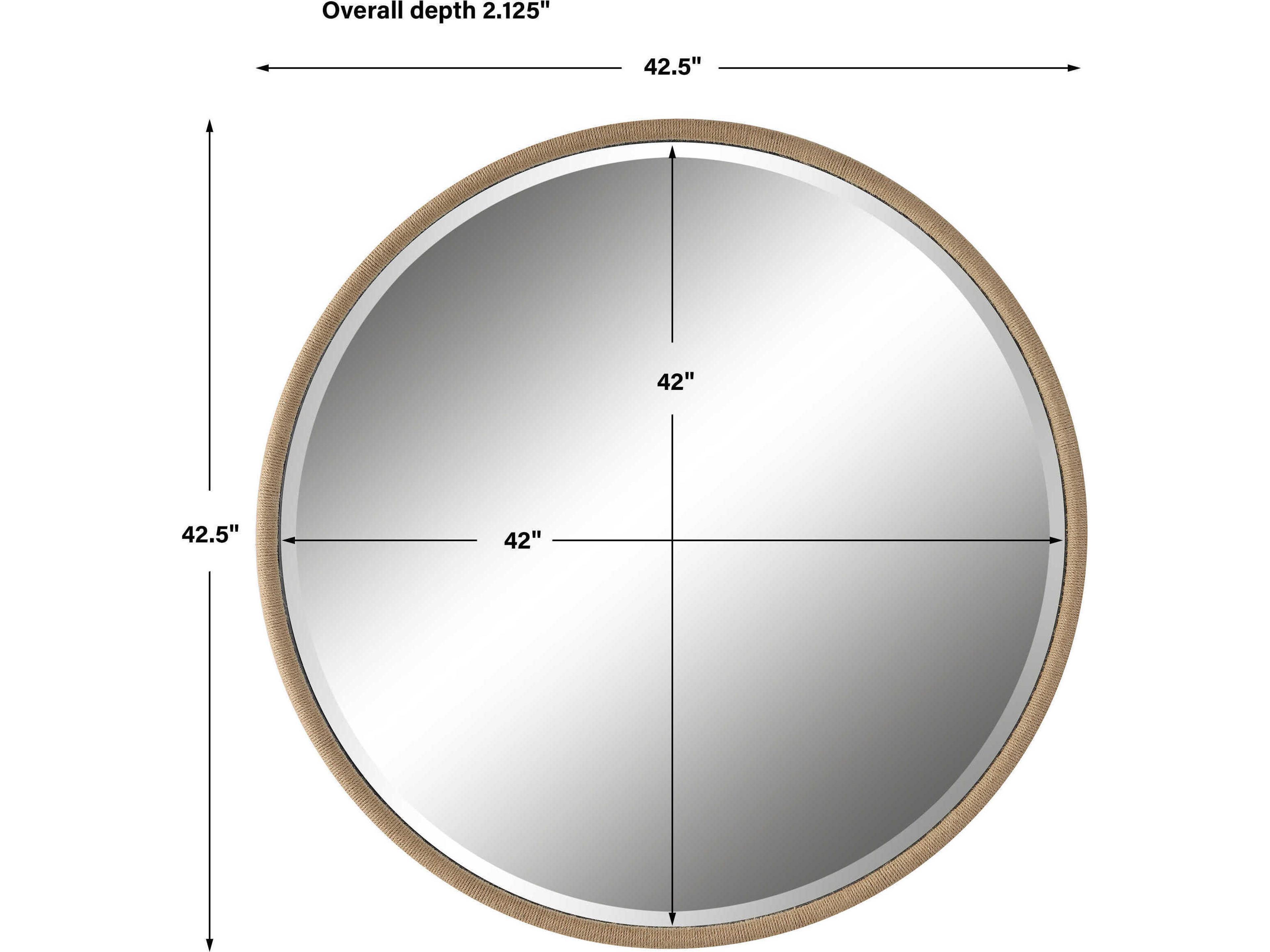 Uttermost Ranchero Black Iron Round Wall Mirror