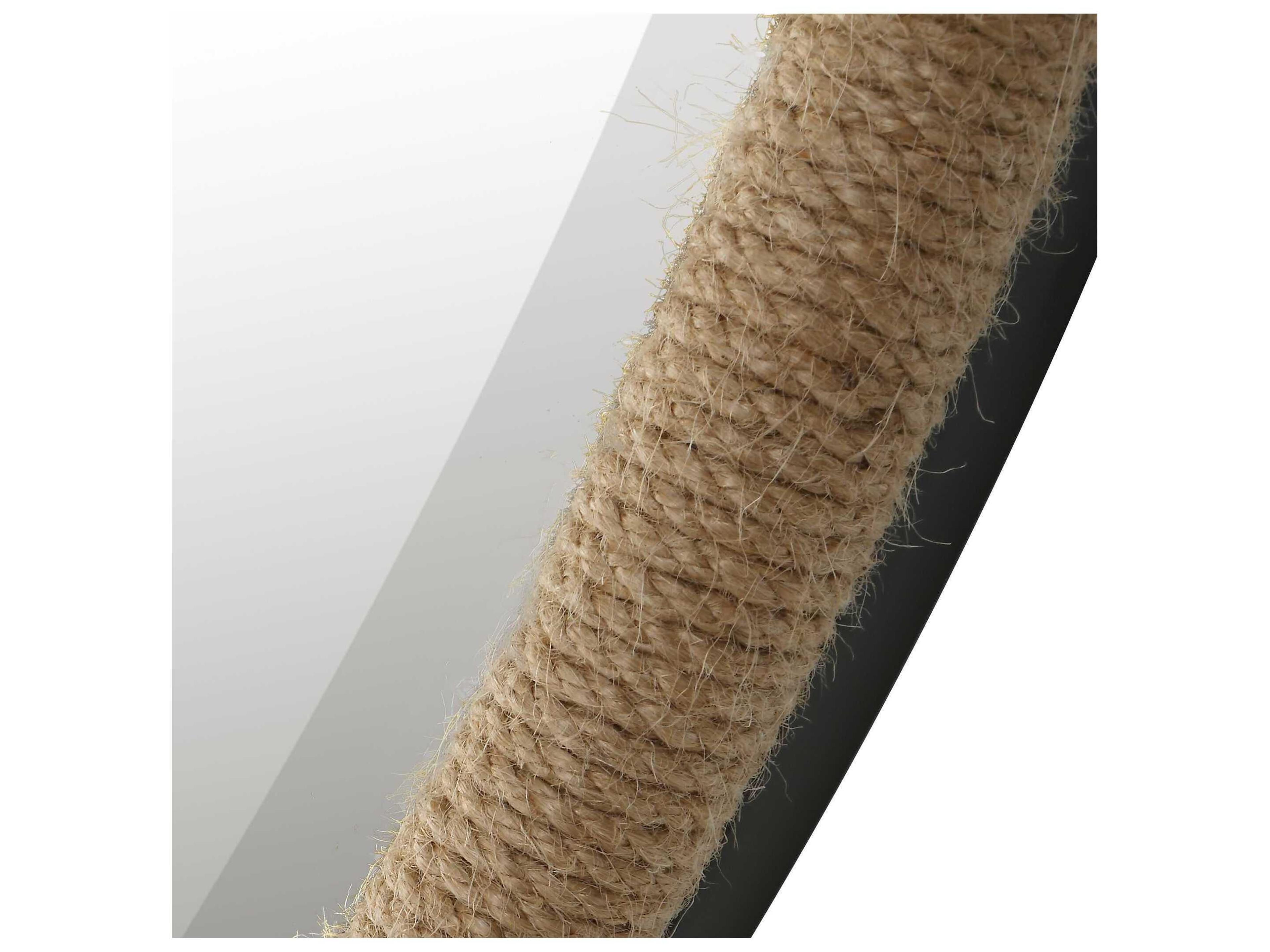 Uttermost Ranchero Black Iron Round Wall Mirror