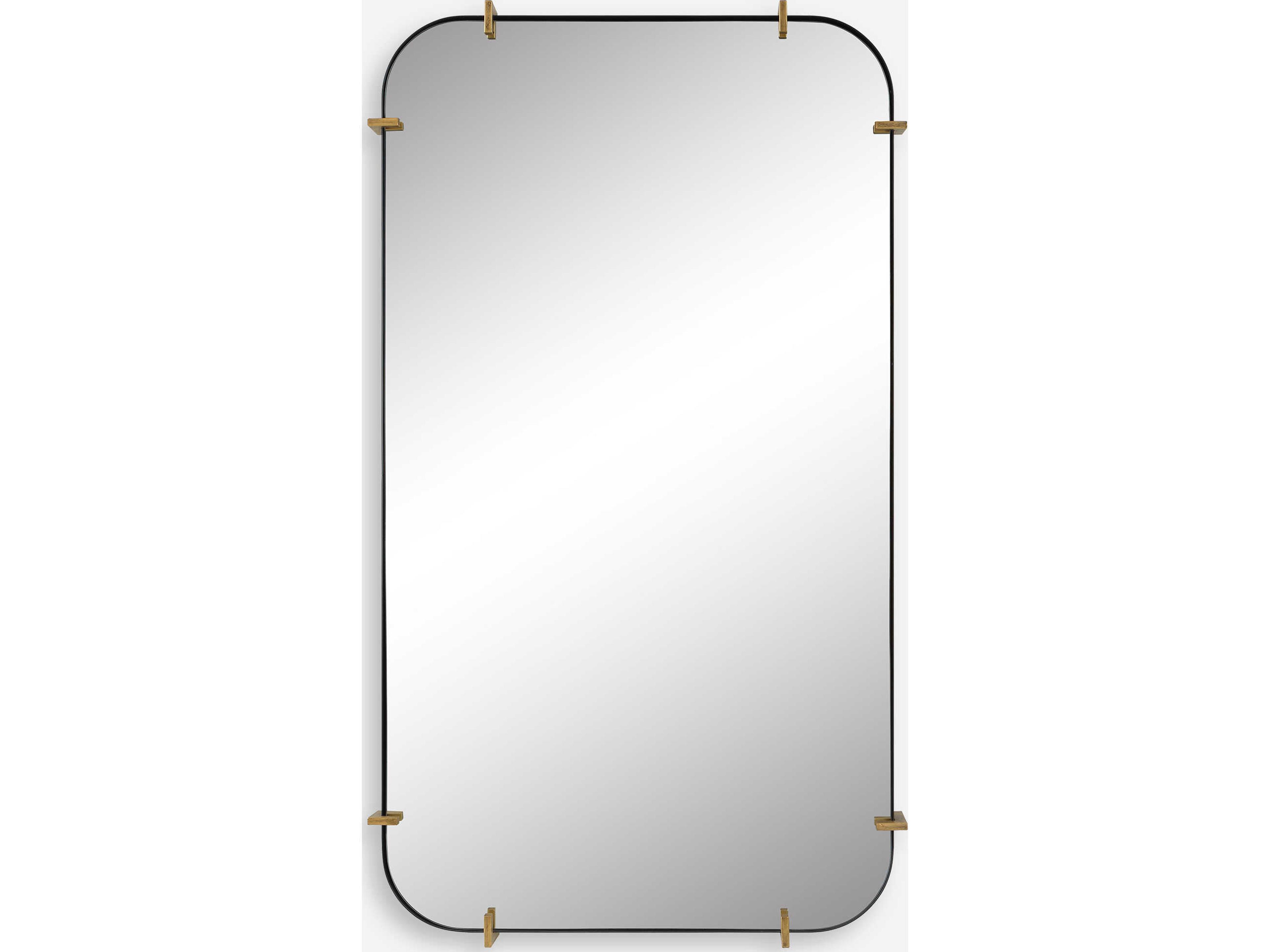 Uttermost Pali Black Iron Rectangular Wall Mirror