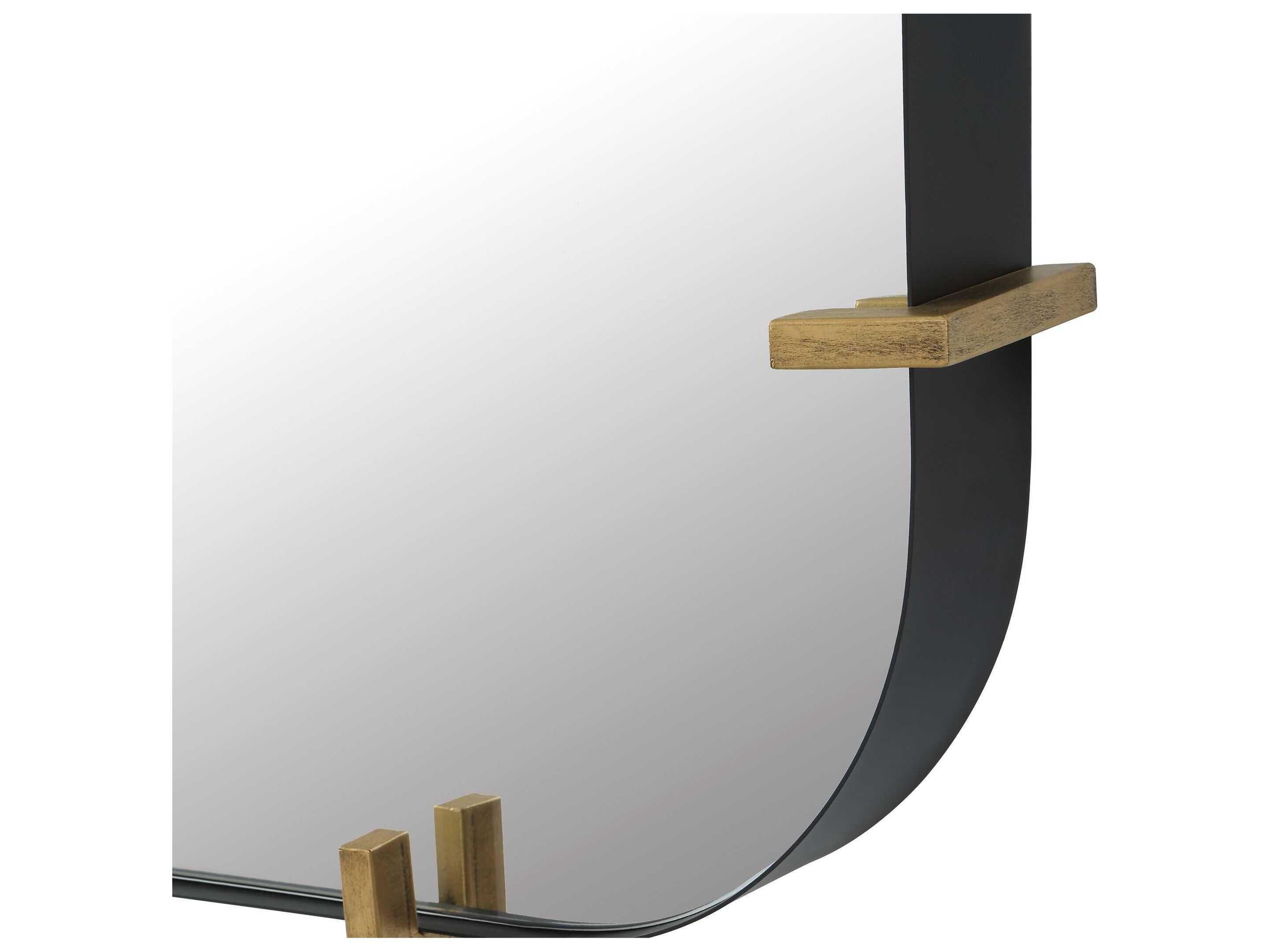 Uttermost Pali Black Iron Rectangular Wall Mirror