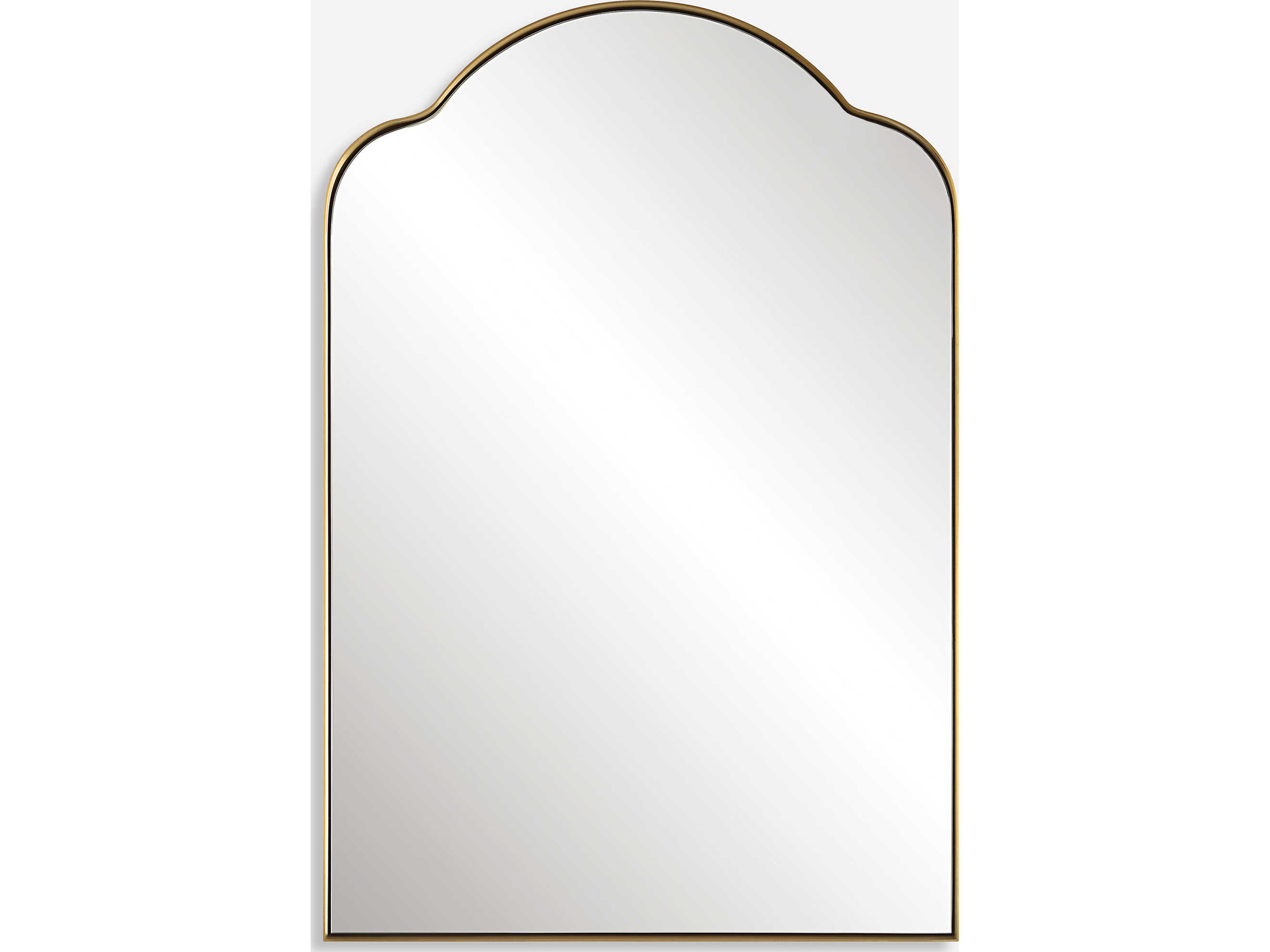 Sidney Brushed Brass Wall Mirror