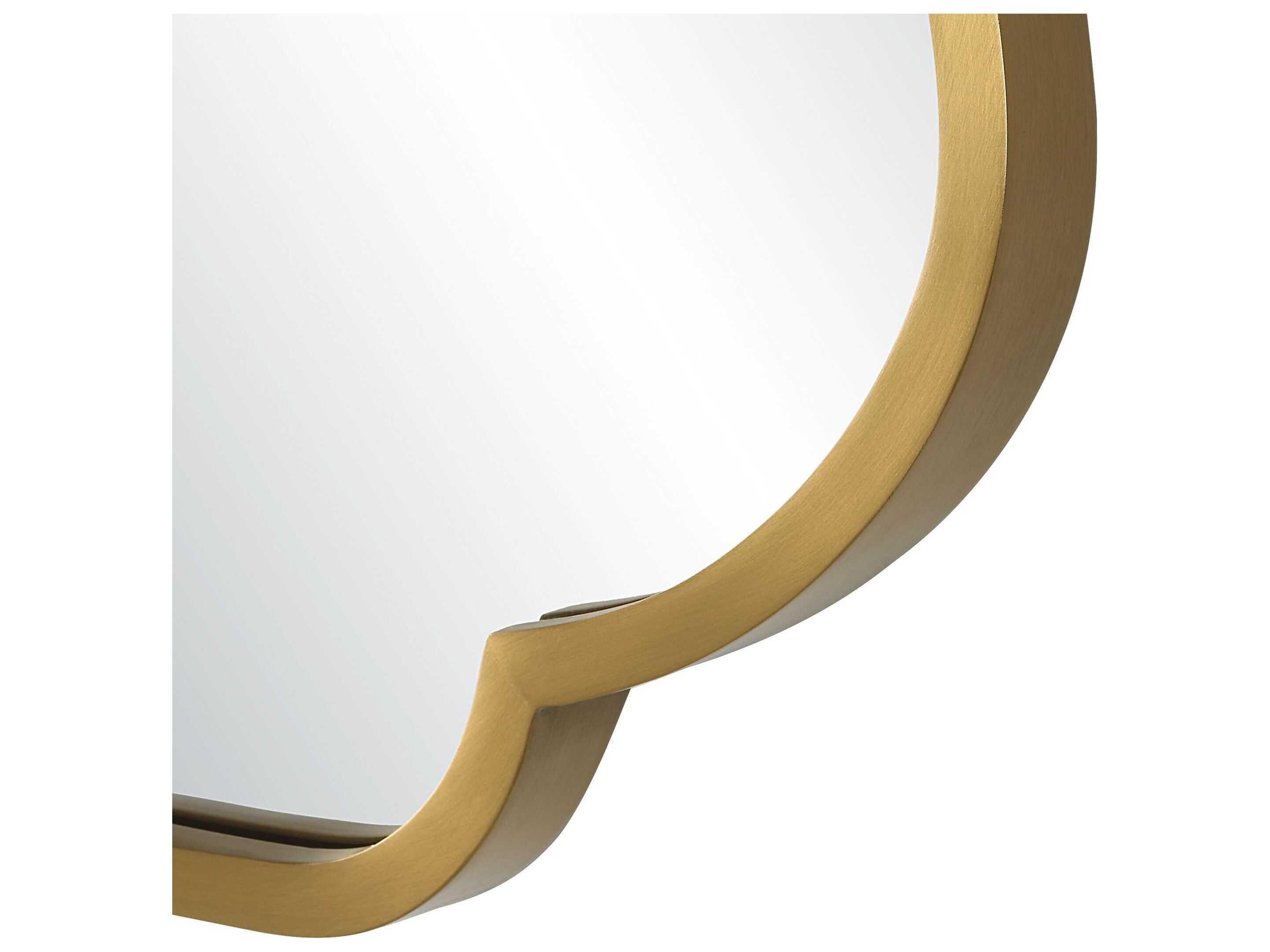 Uttermost Athena Brushed Brass Rectangular Wall Mirror