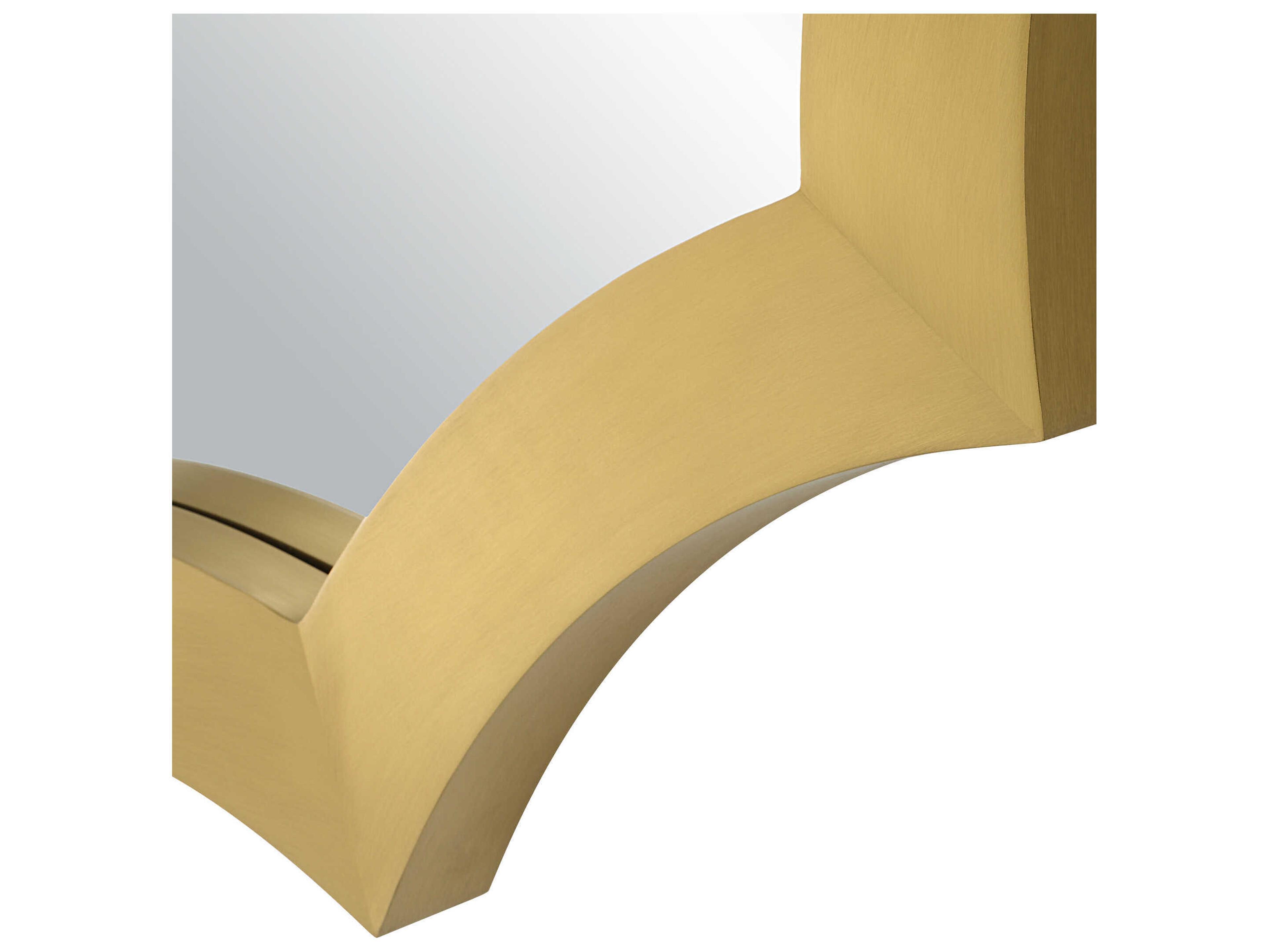 Uttermost Flare Brushed Brass Wall Mirror