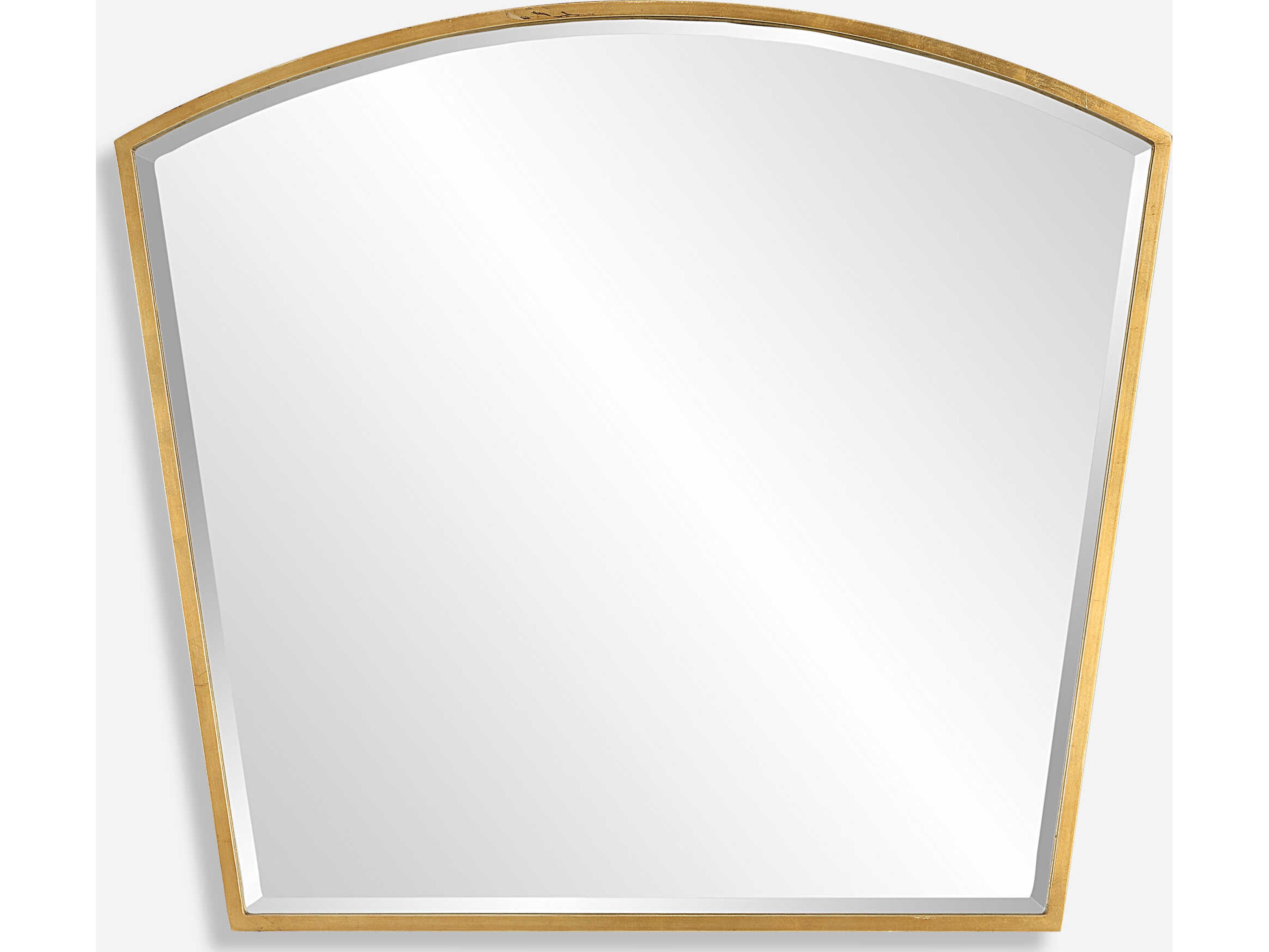 Uttermost Boundary Gold Leaf Wall Mirror