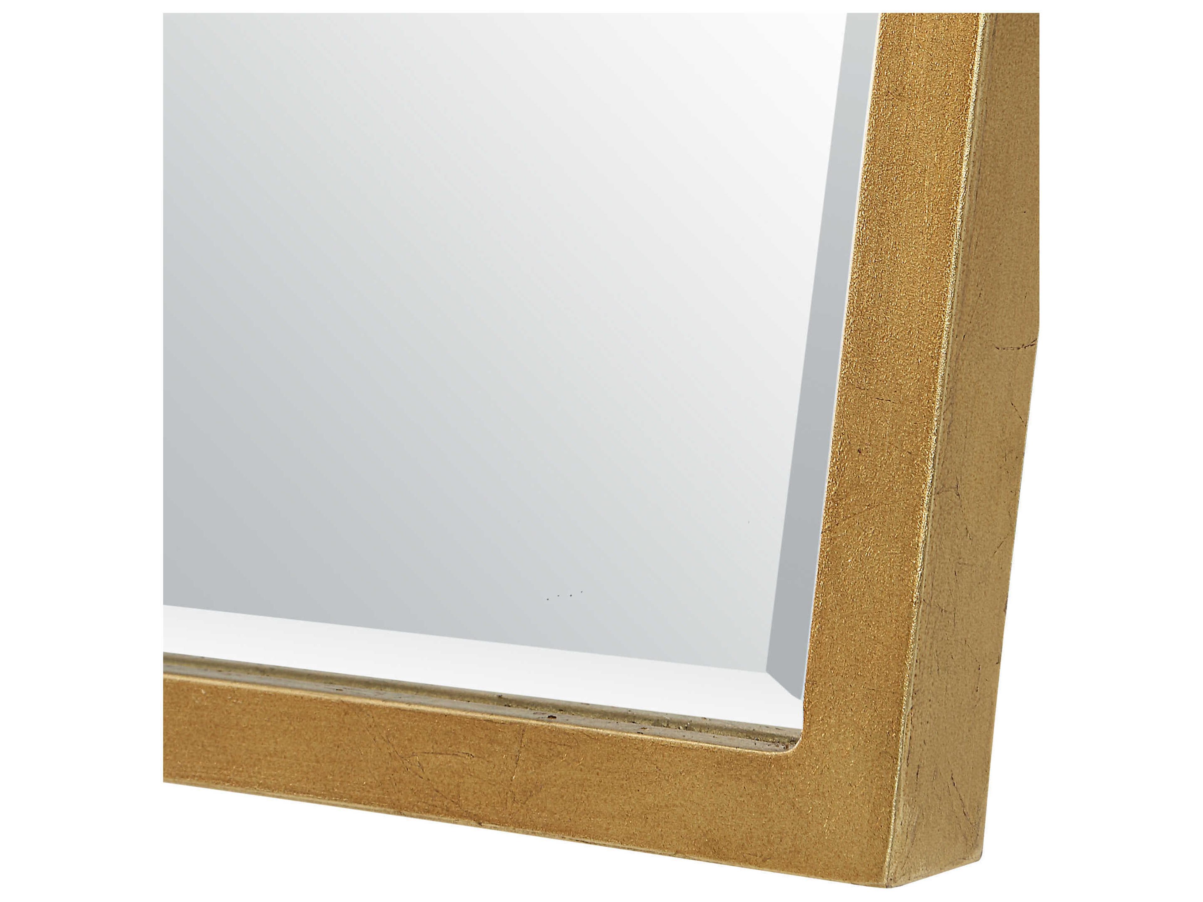 Uttermost Boundary Gold Leaf Wall Mirror