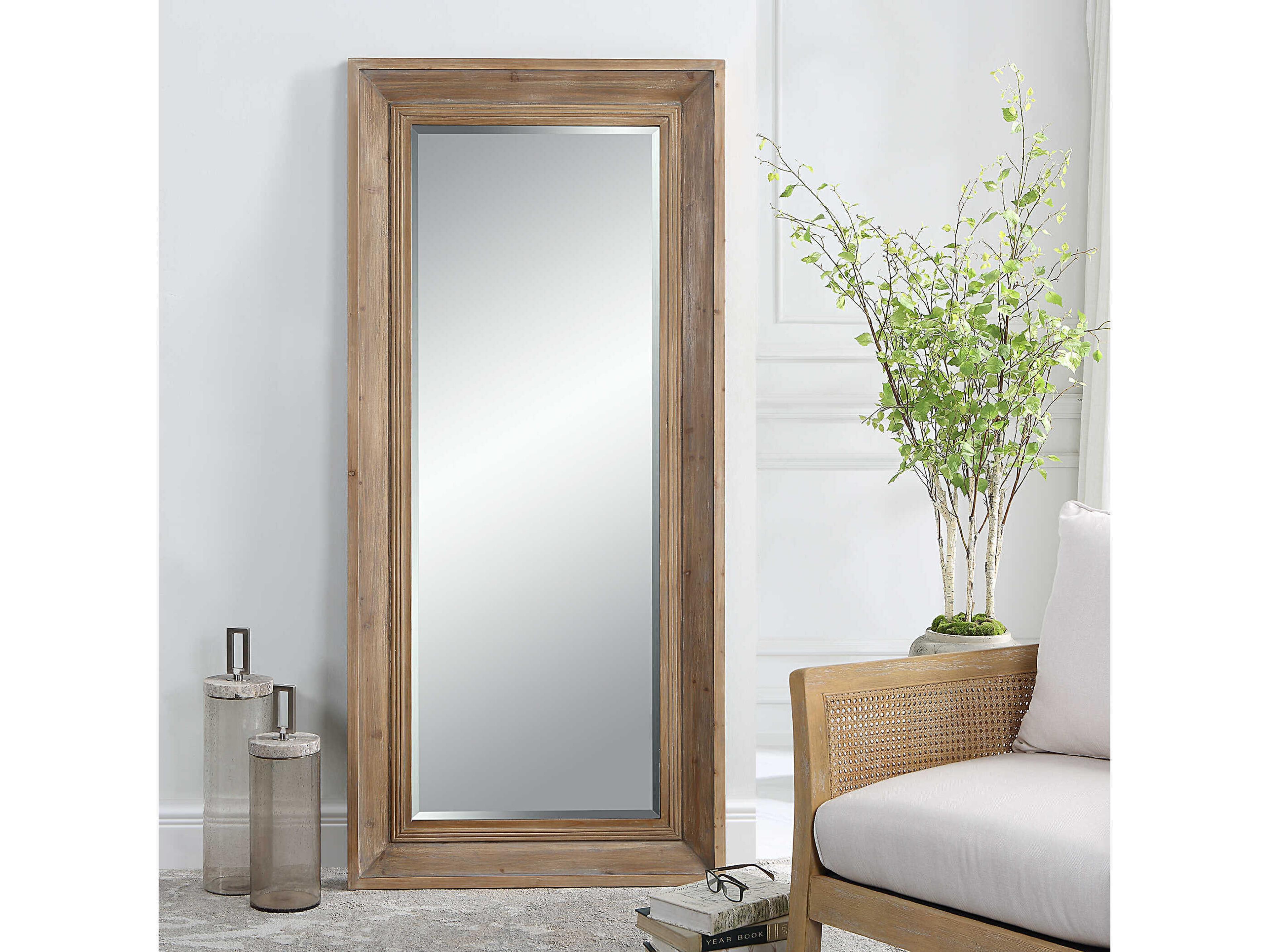 Uttermost Missoula Natural Rectangular Floor Mirror