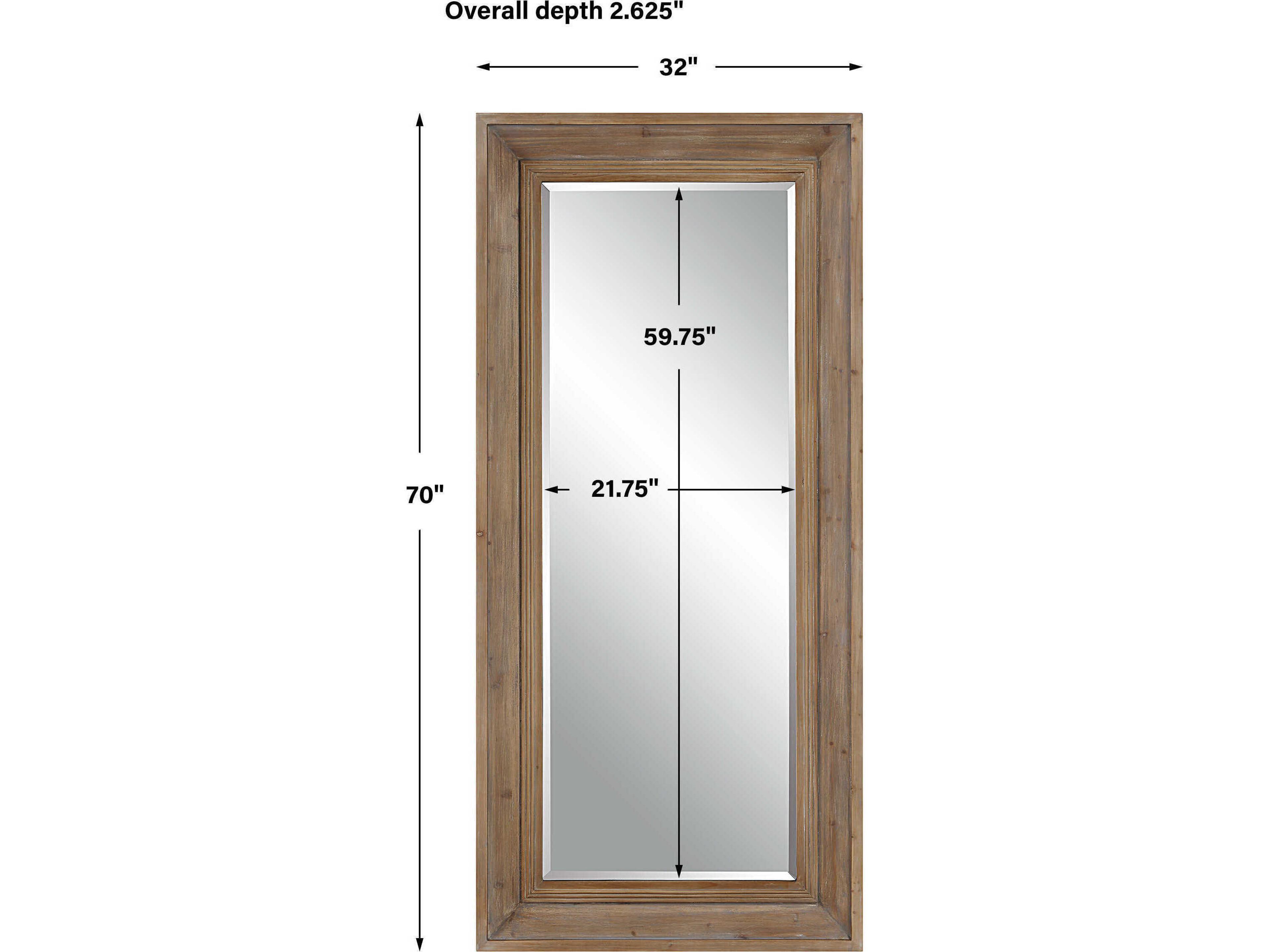 Uttermost Missoula Natural Rectangular Floor Mirror