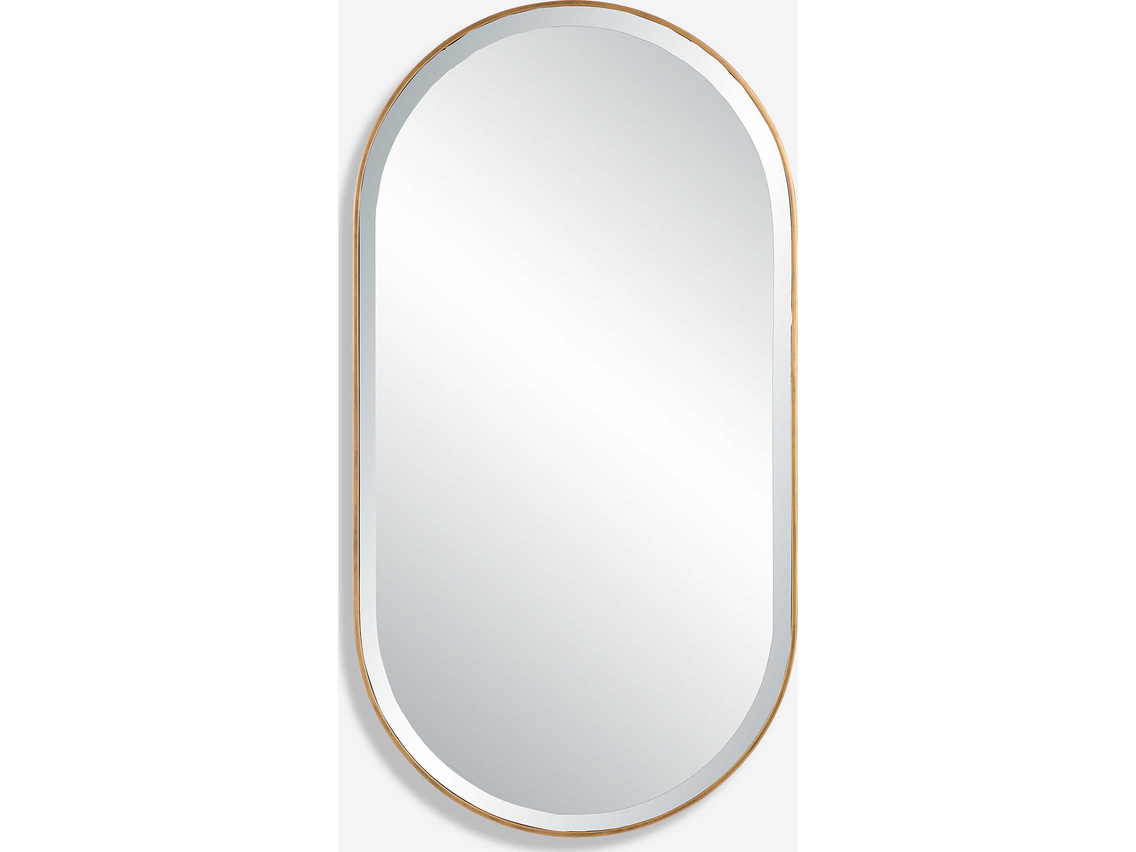 Uttermost Lago Golden Bronze Oval Wall Mirror