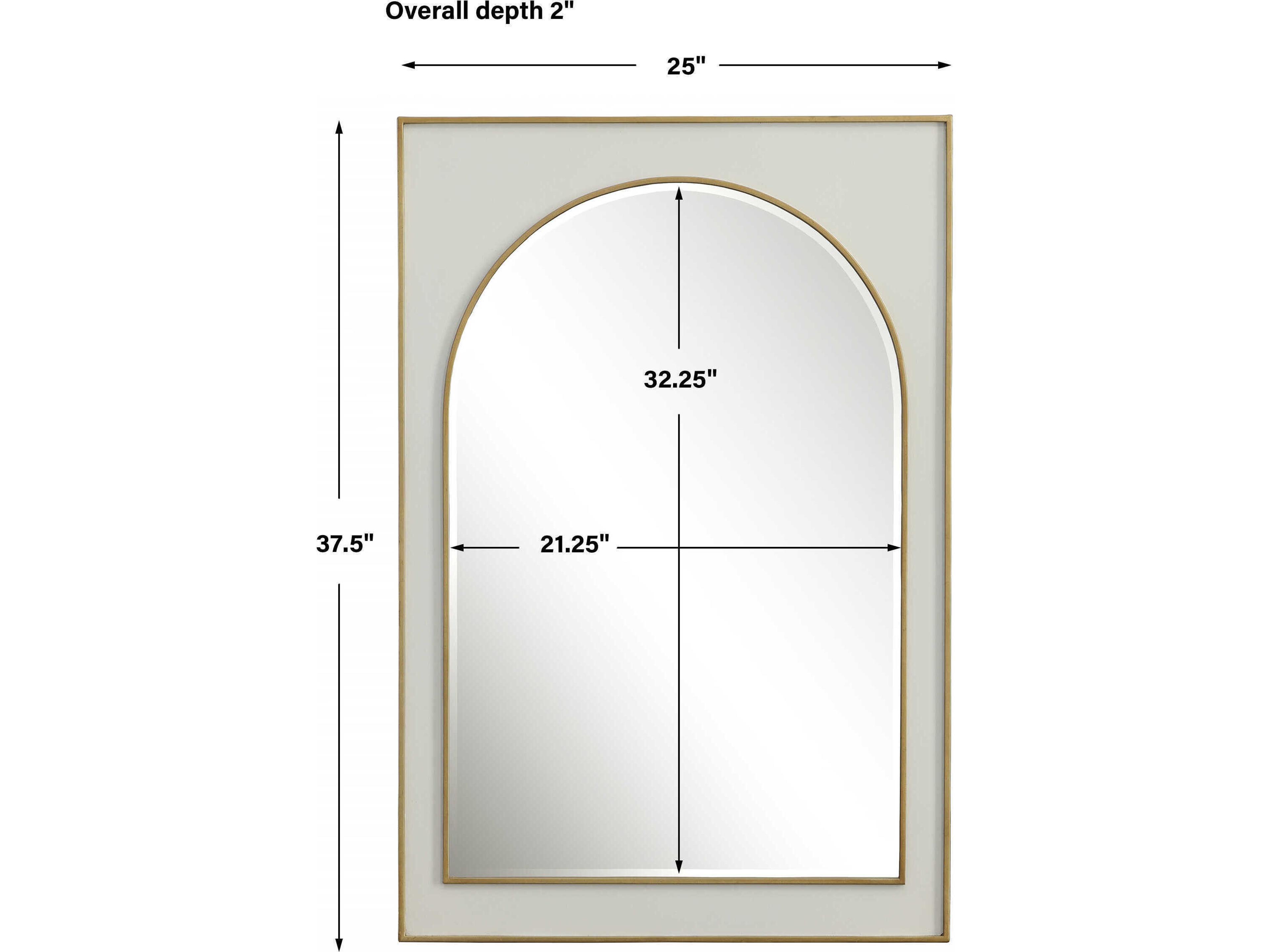 Uttermost Crisanta Gold Leaf Wall Mirror