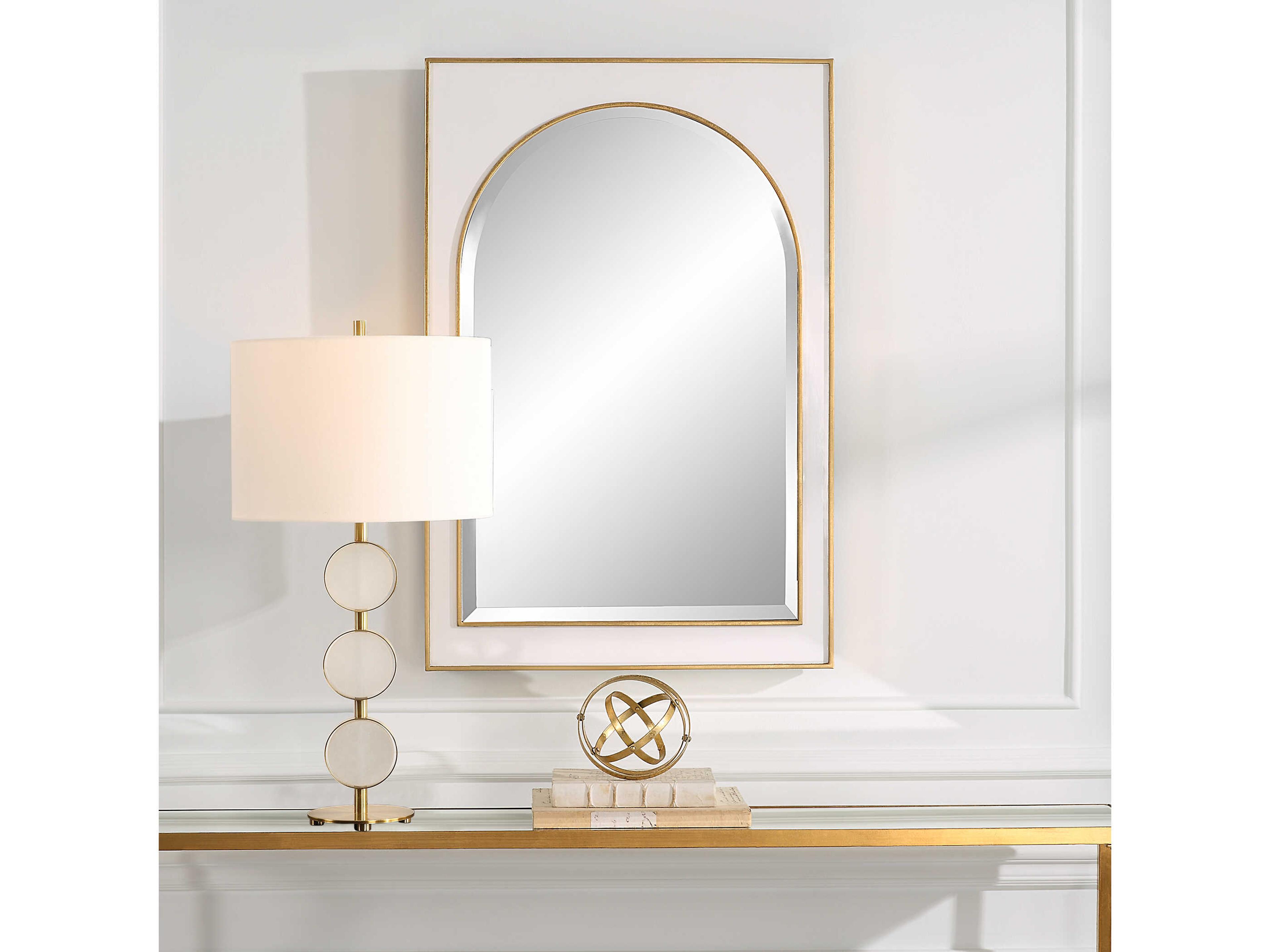 Uttermost Crisanta Gold Leaf Wall Mirror