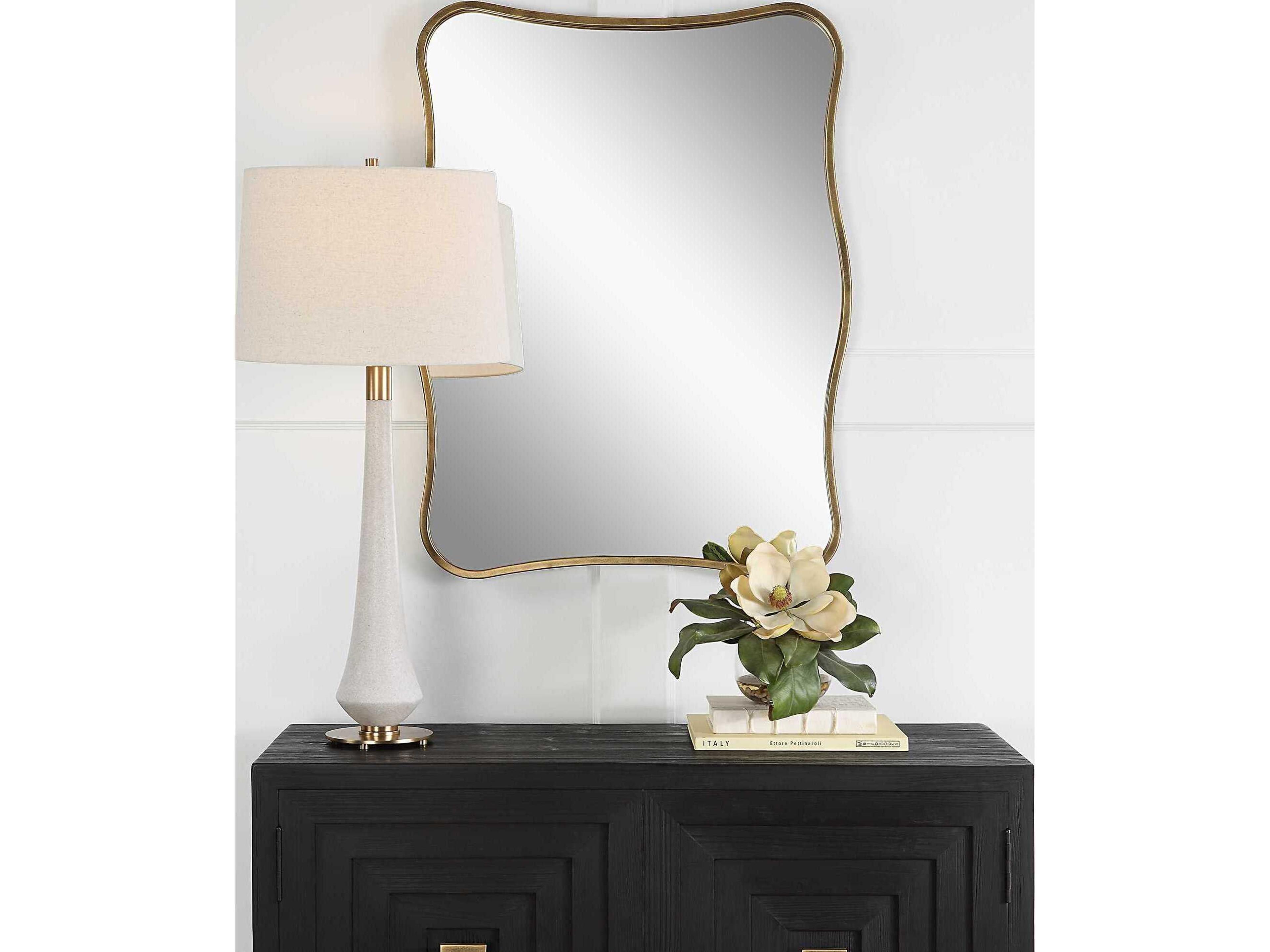 Uttermost Pavia Curvy Rectangular Wall Mirror