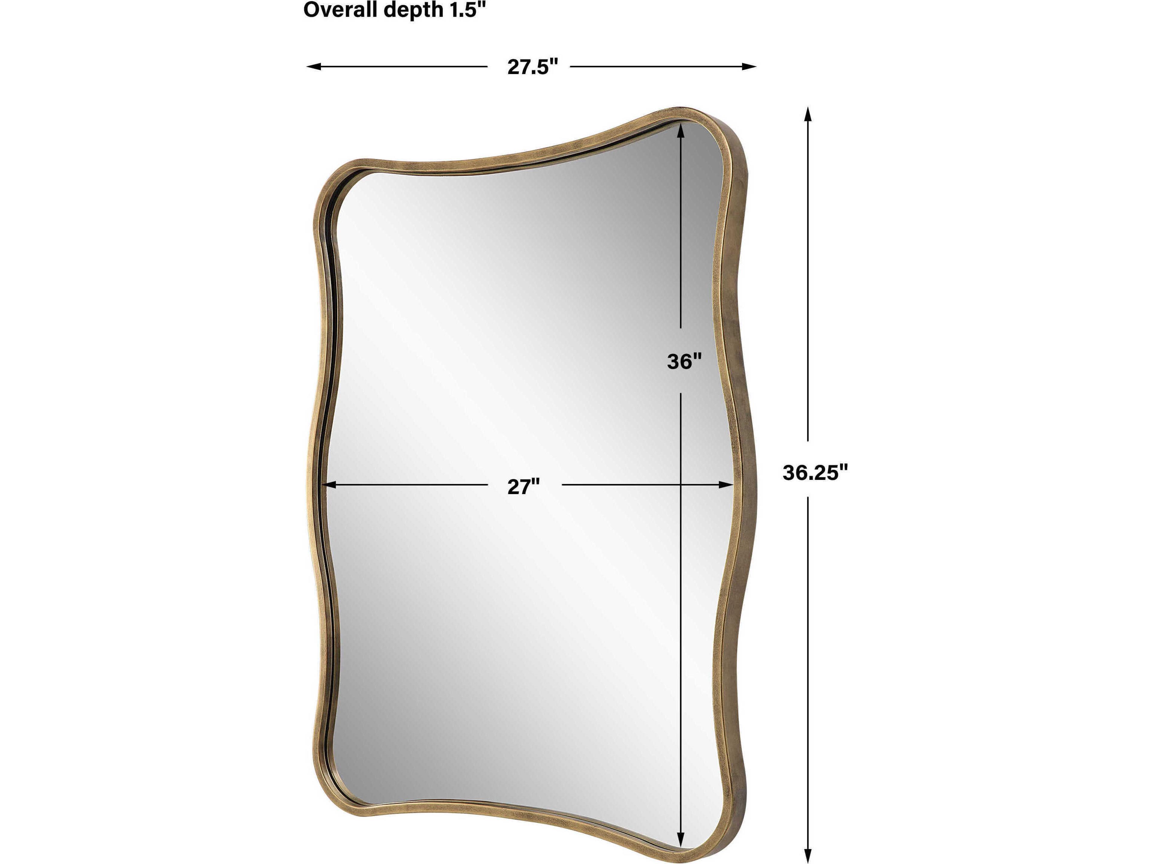 Uttermost Pavia Curvy Rectangular Wall Mirror