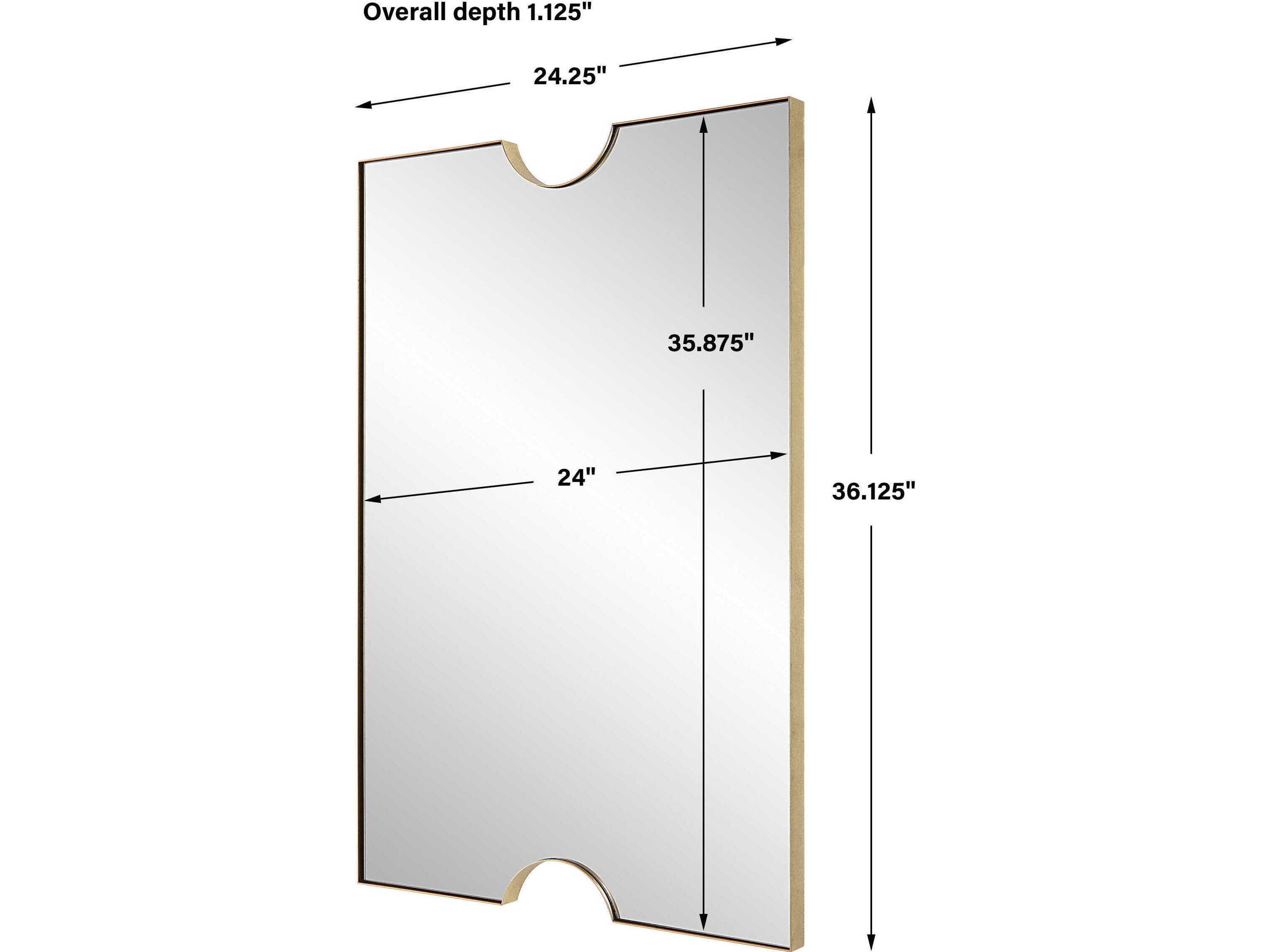 Uttermost Ticket Rectangular Wall Mirror