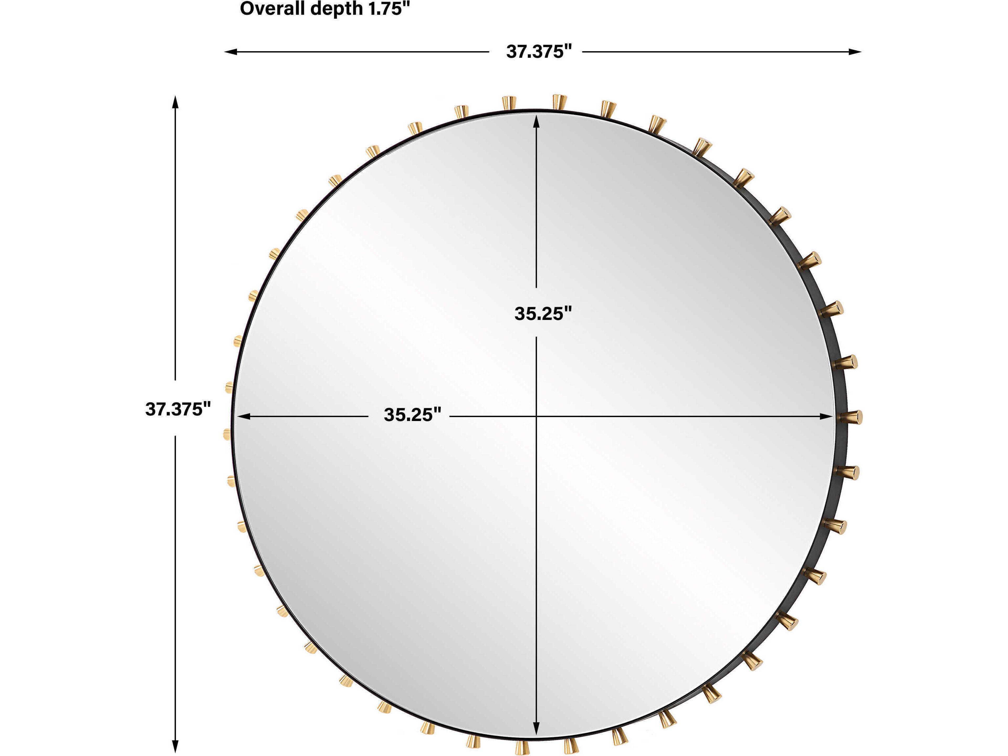 Uttermost Cosmopolitan Round Wall Mirror