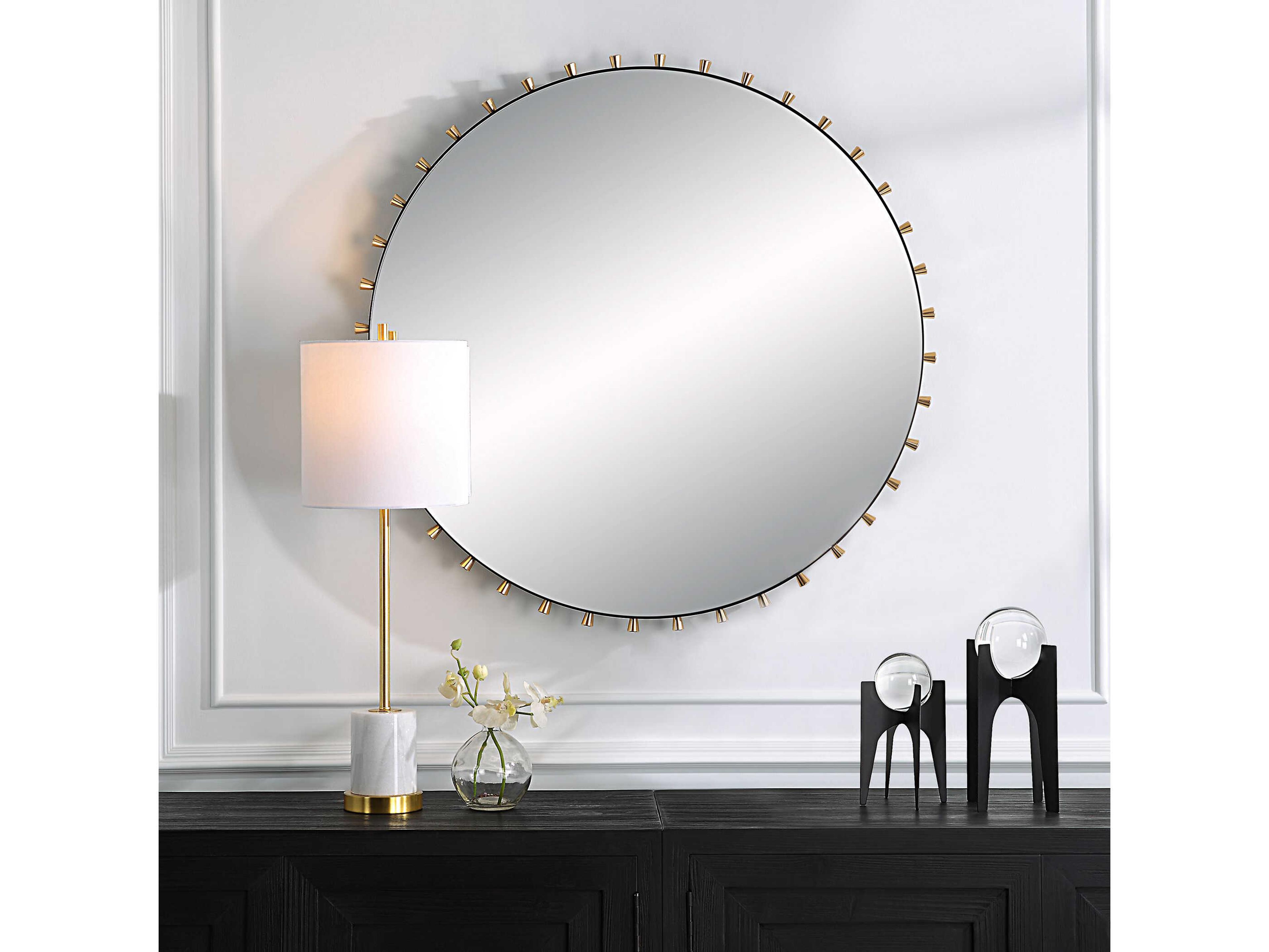 Uttermost Cosmopolitan Round Wall Mirror