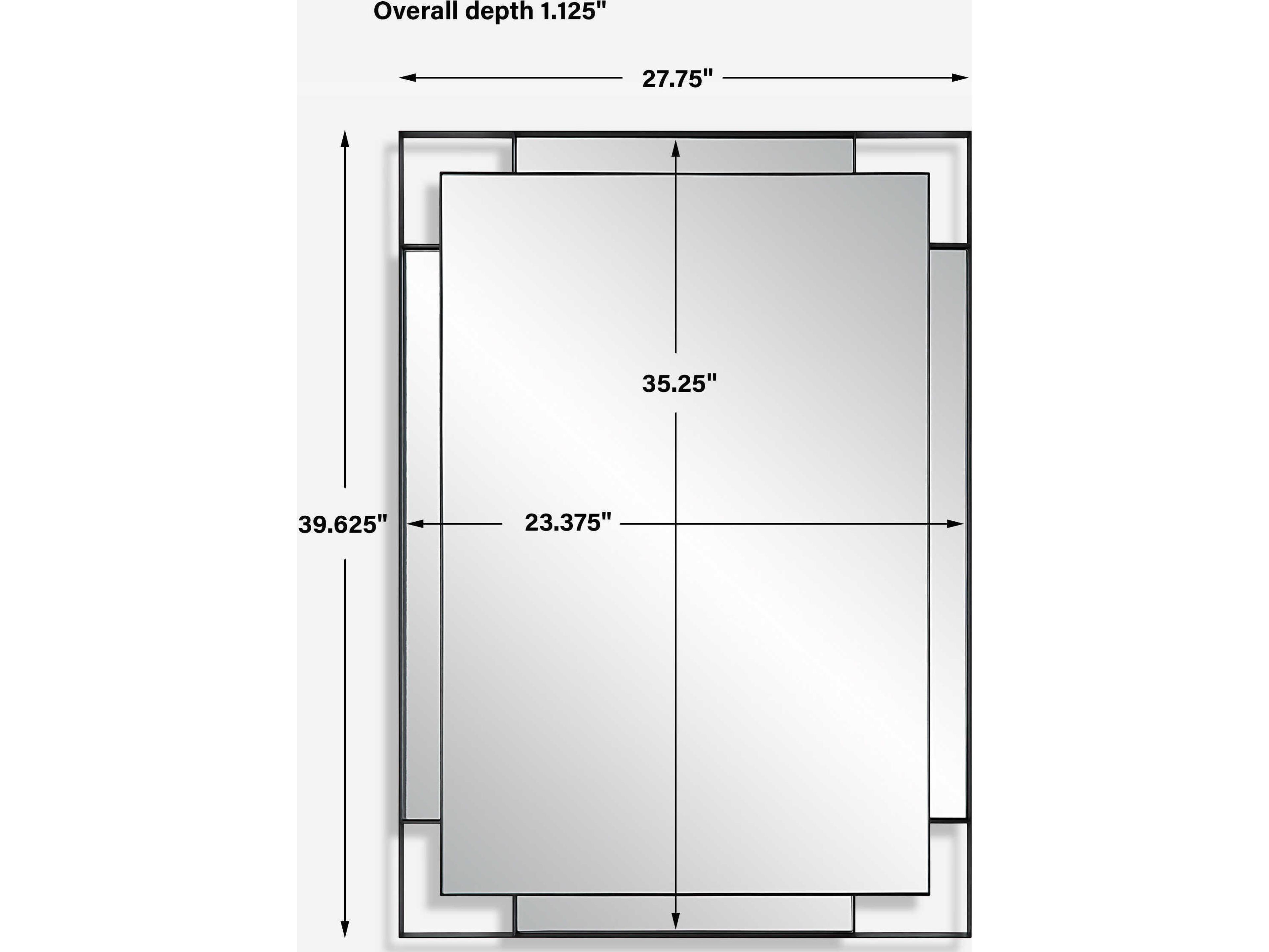 Uttermost Stellan Rectangular Wall Mirror