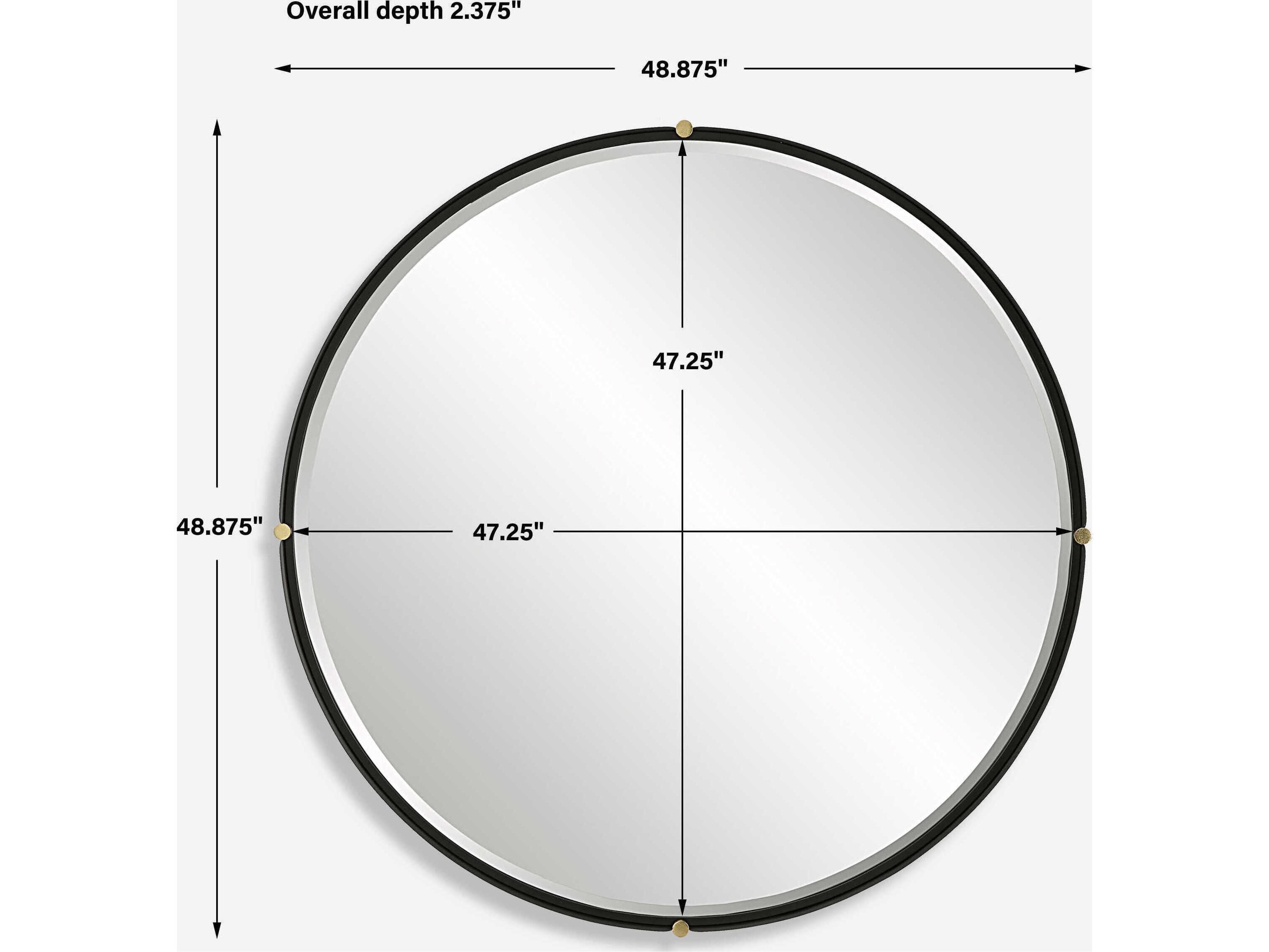 Uttermost Bonded Round Wall Mirror