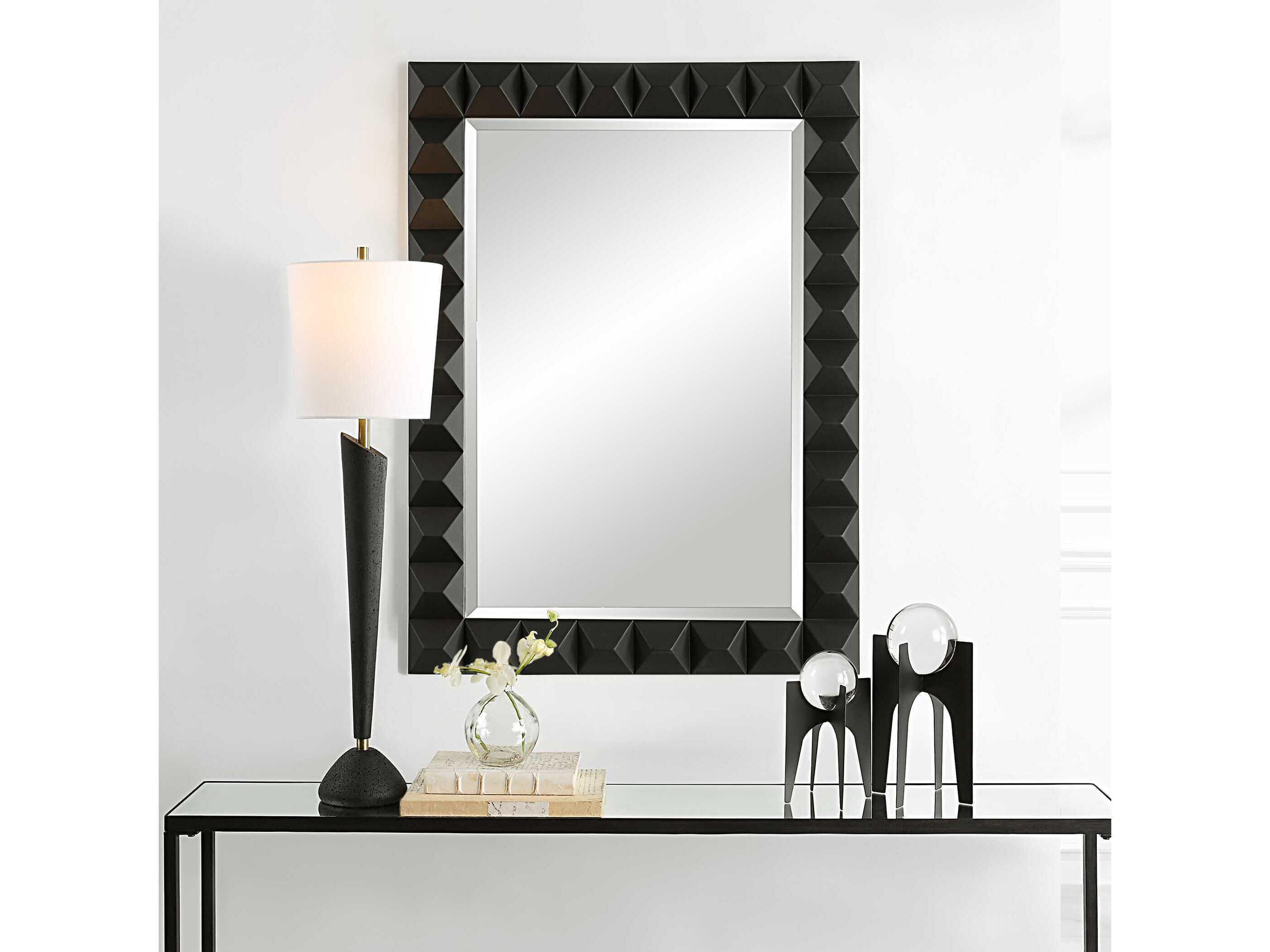 Uttermost Studded Rectangular Wall Mirror