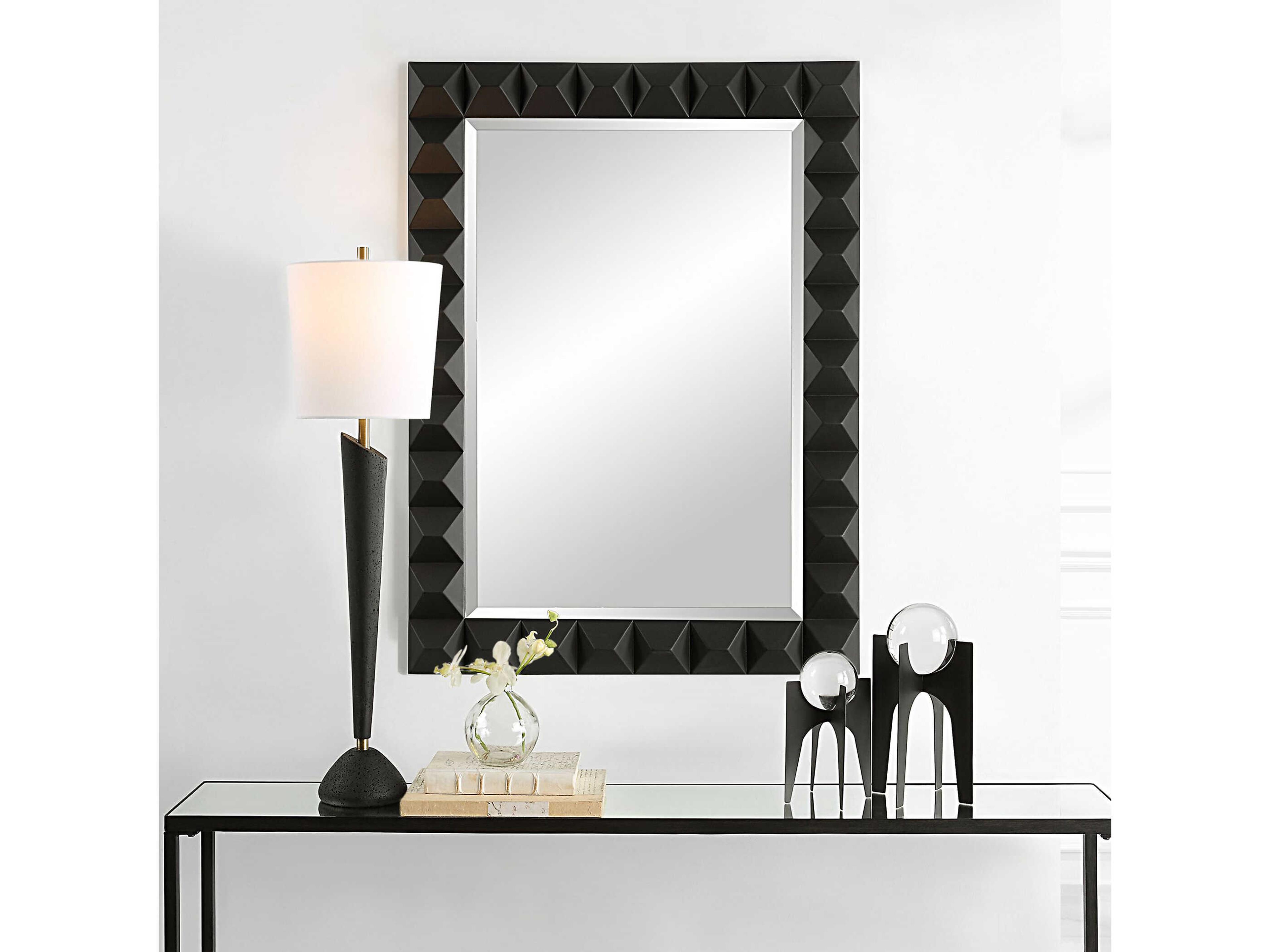 Uttermost Studded Rectangular Wall Mirror