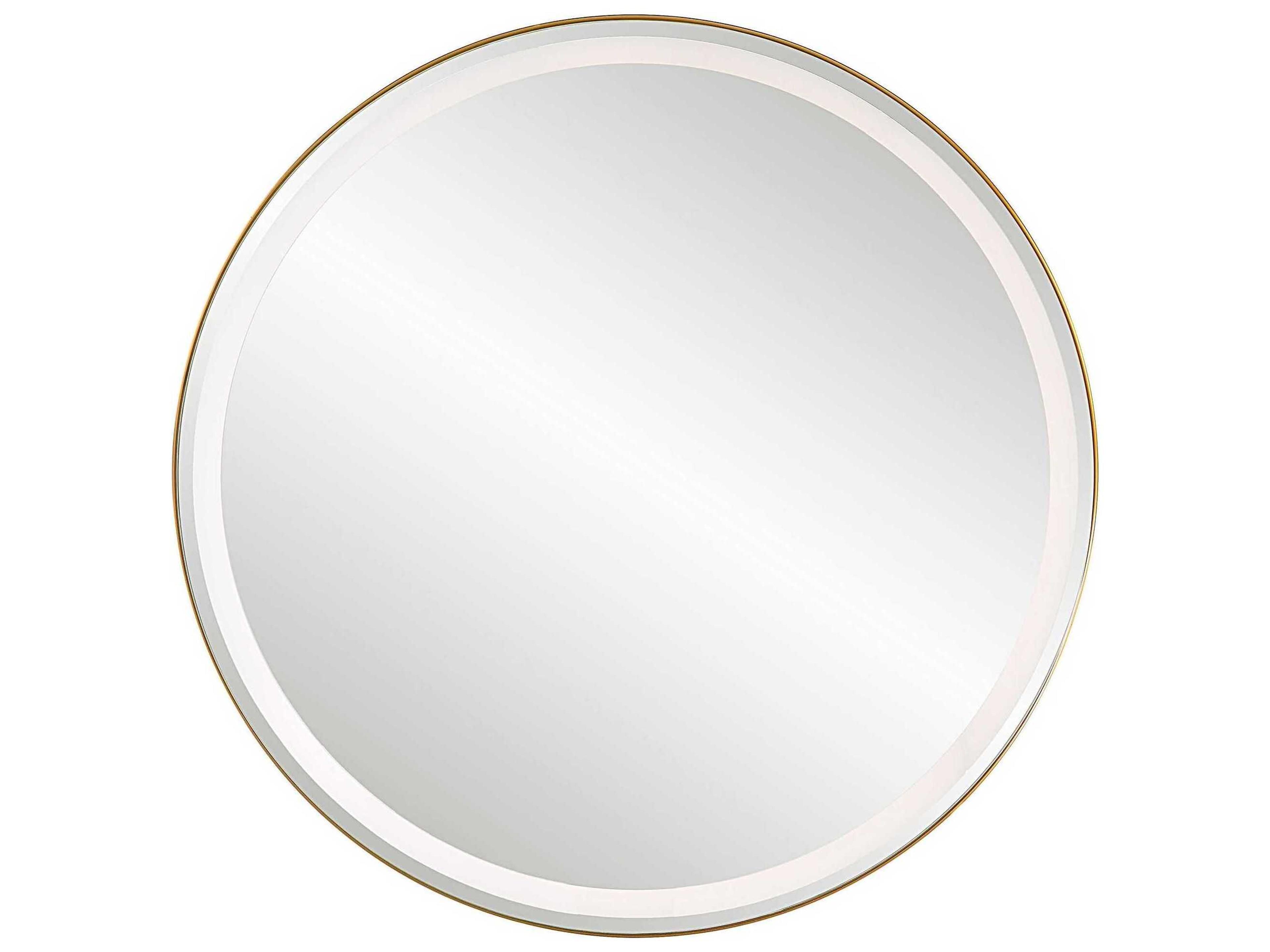 Uttermost Crofton Lighted Round Wall Mirror