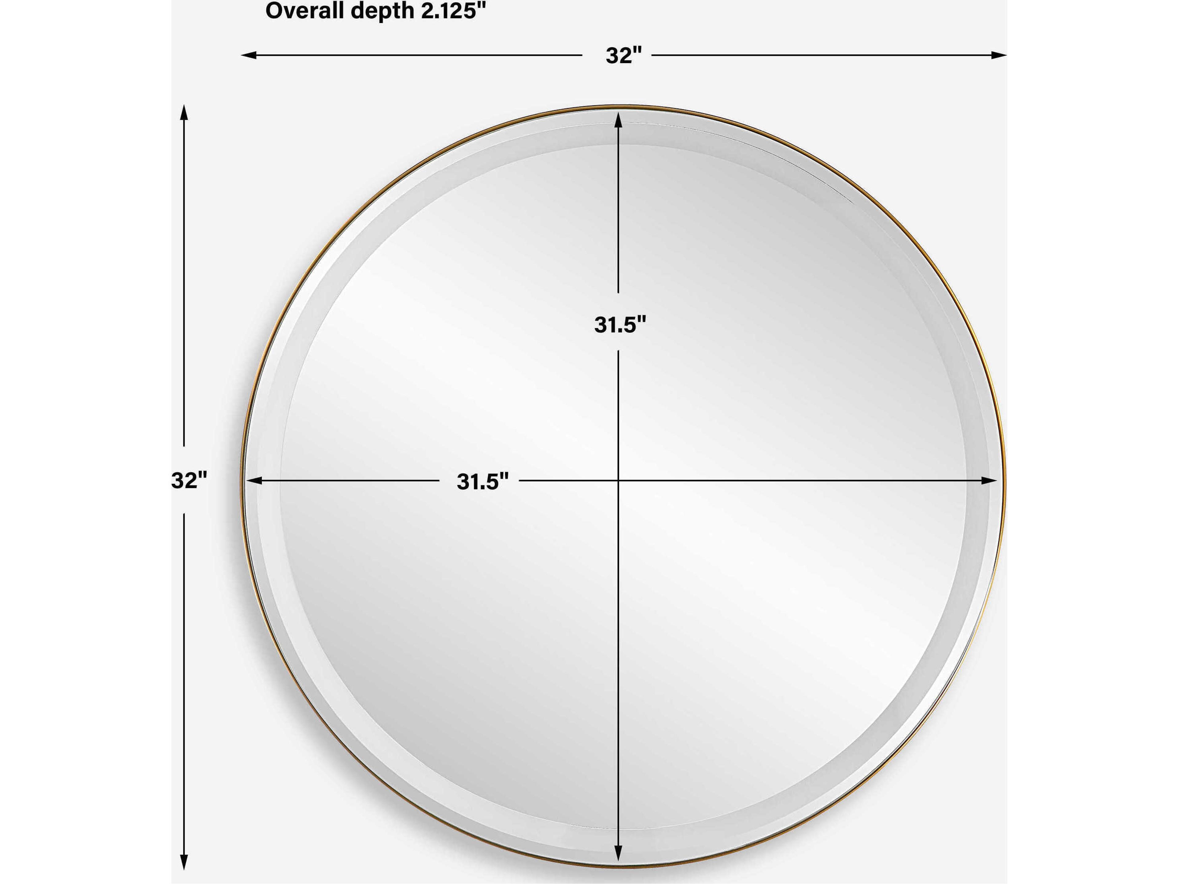 Uttermost Crofton Lighted Round Wall Mirror