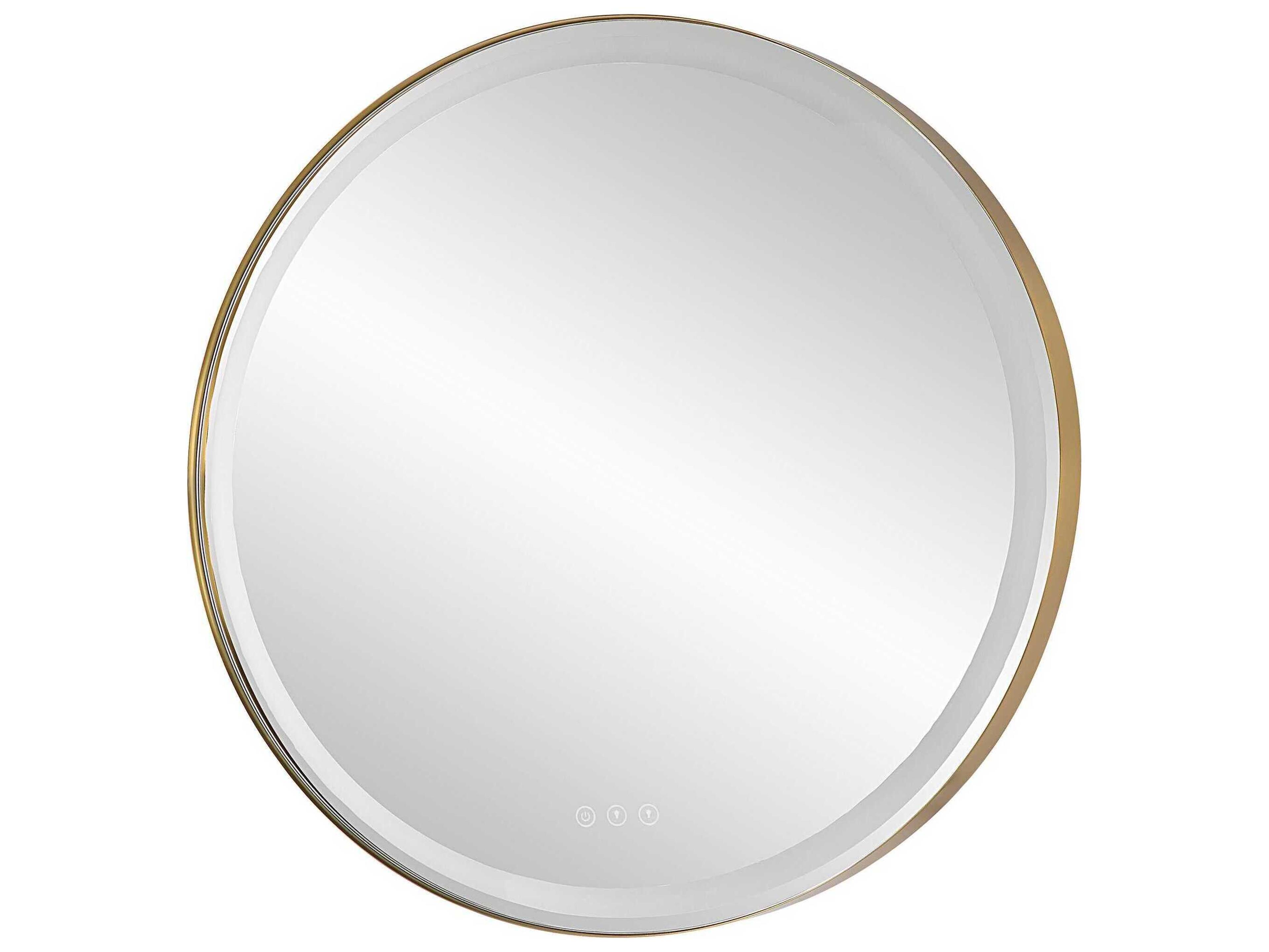 Uttermost Crofton Lighted Round Wall Mirror