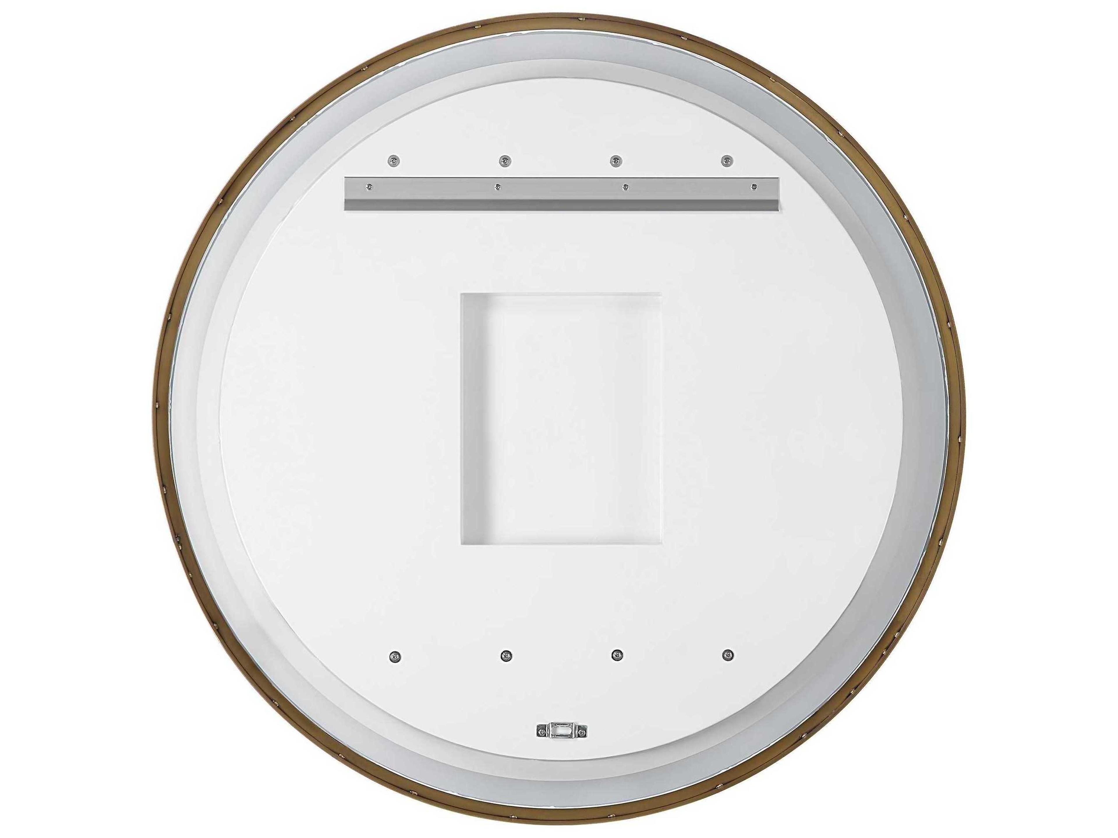 Uttermost Crofton Lighted Round Wall Mirror