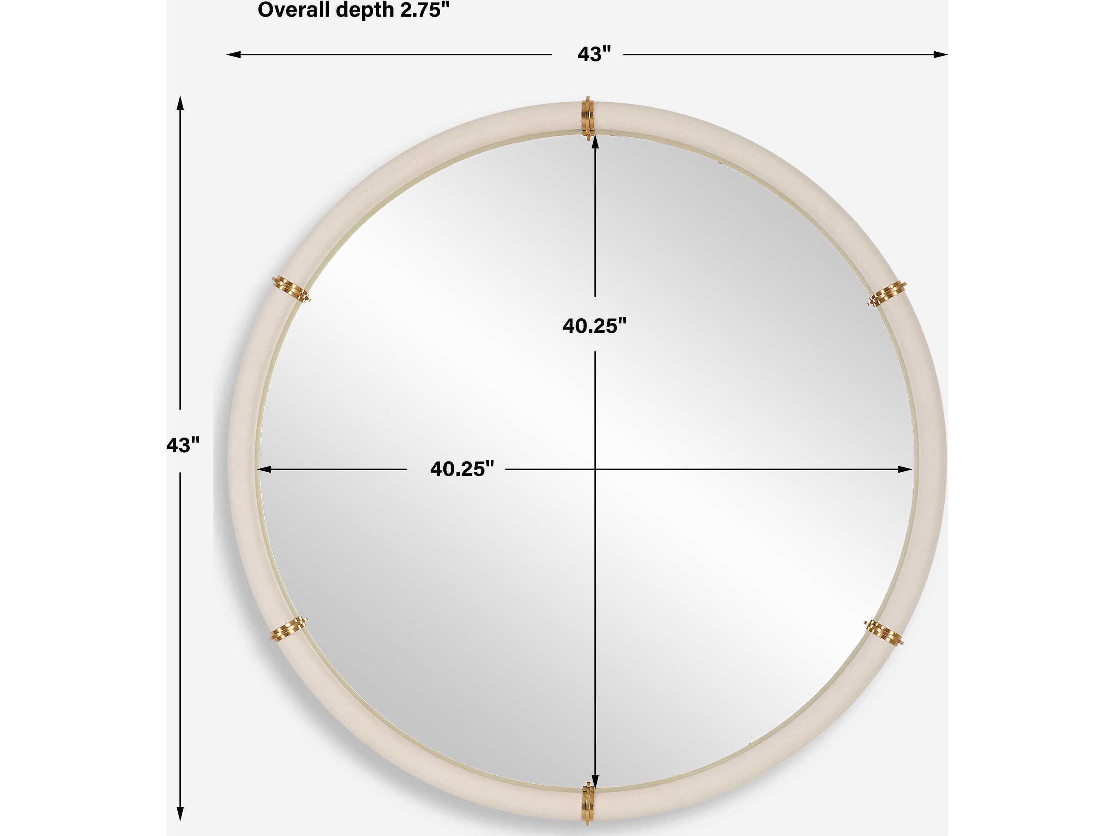 Uttermost Cyprus Round Wall Mirror