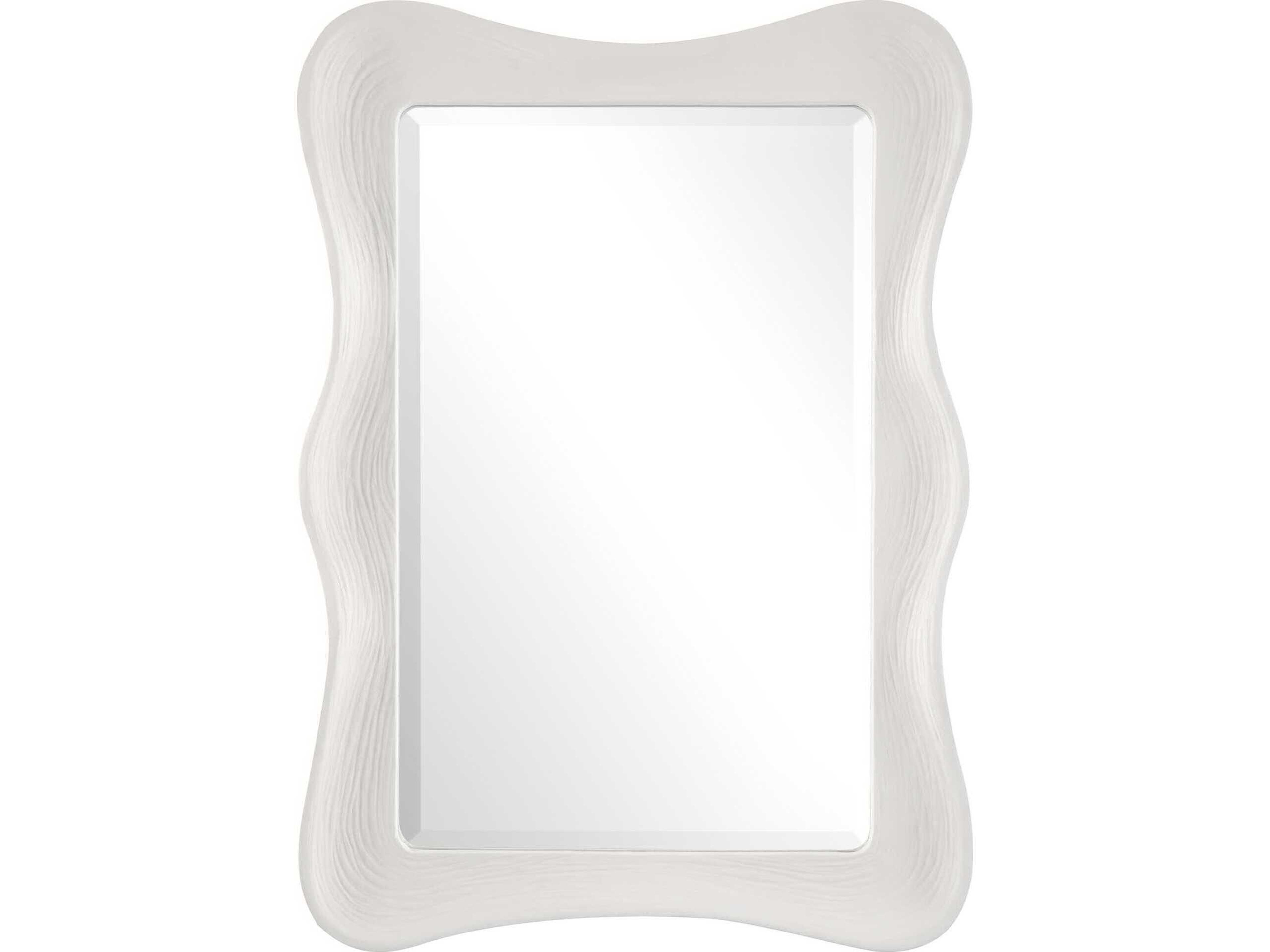 Whitehaven Matte White Rectangular Wall Mirror