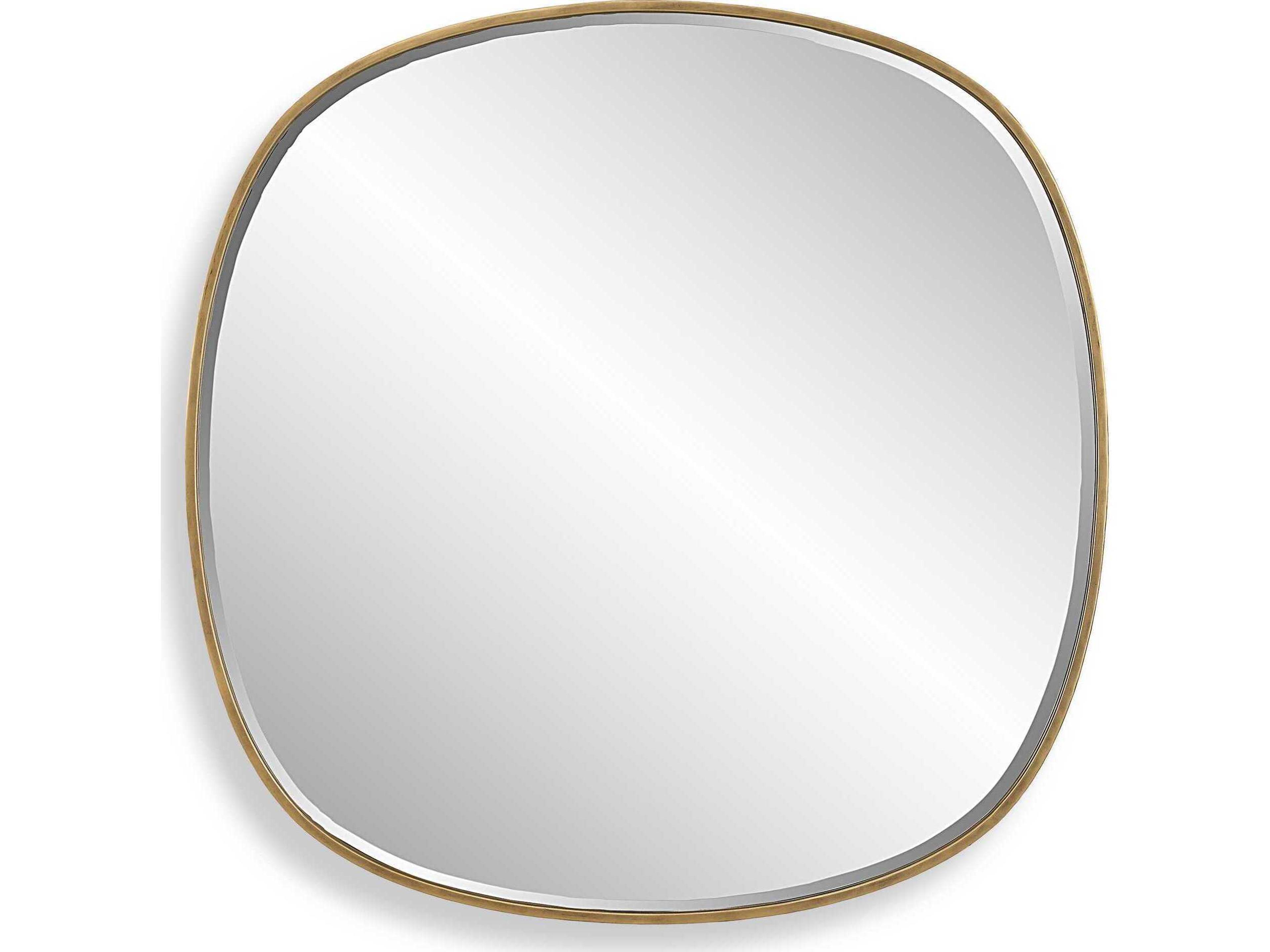 Uttermost Webster Antiqued Gold Round Wall Mirror