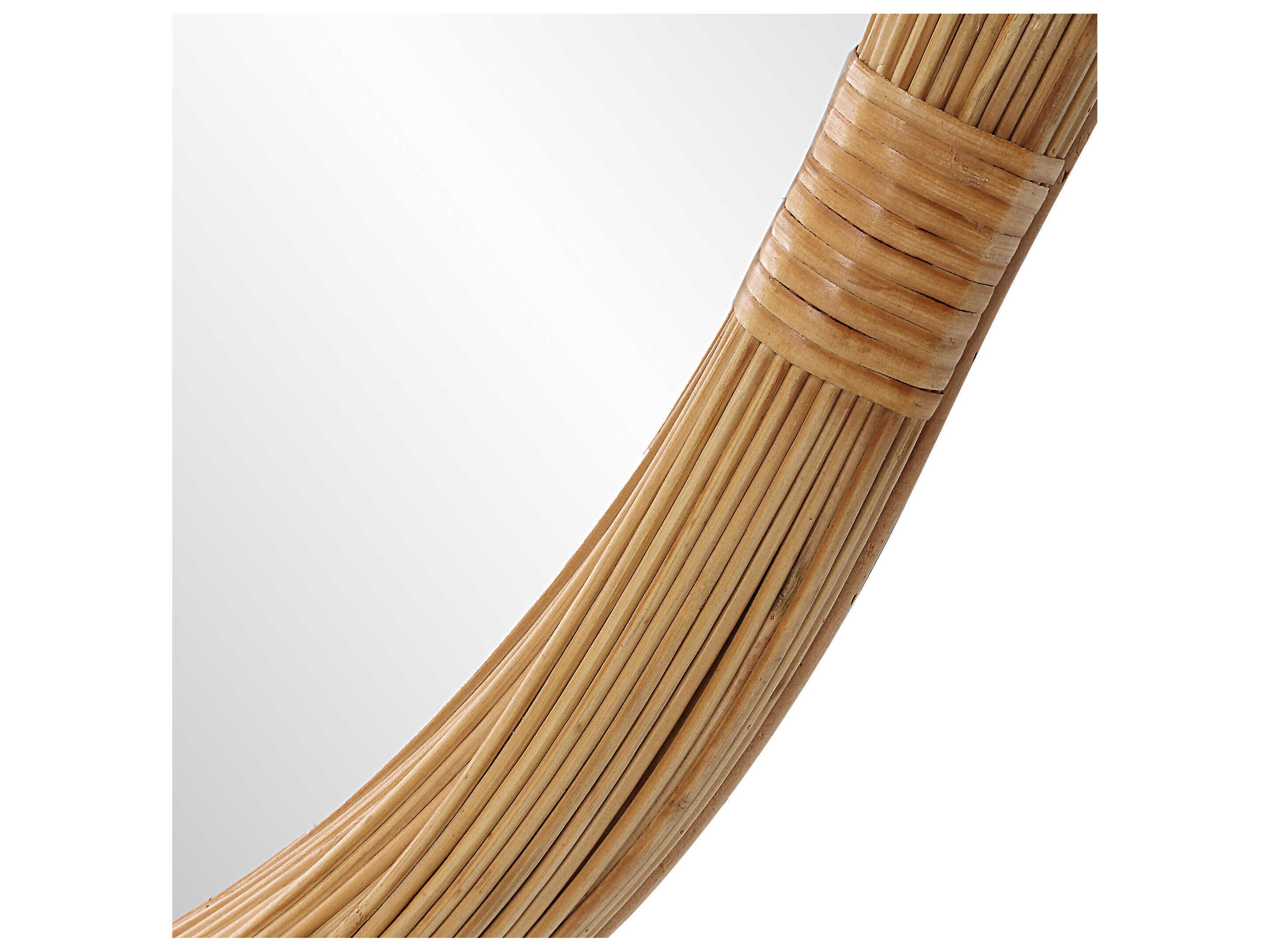 Uttermost Salina Natural Round Wall Mirror