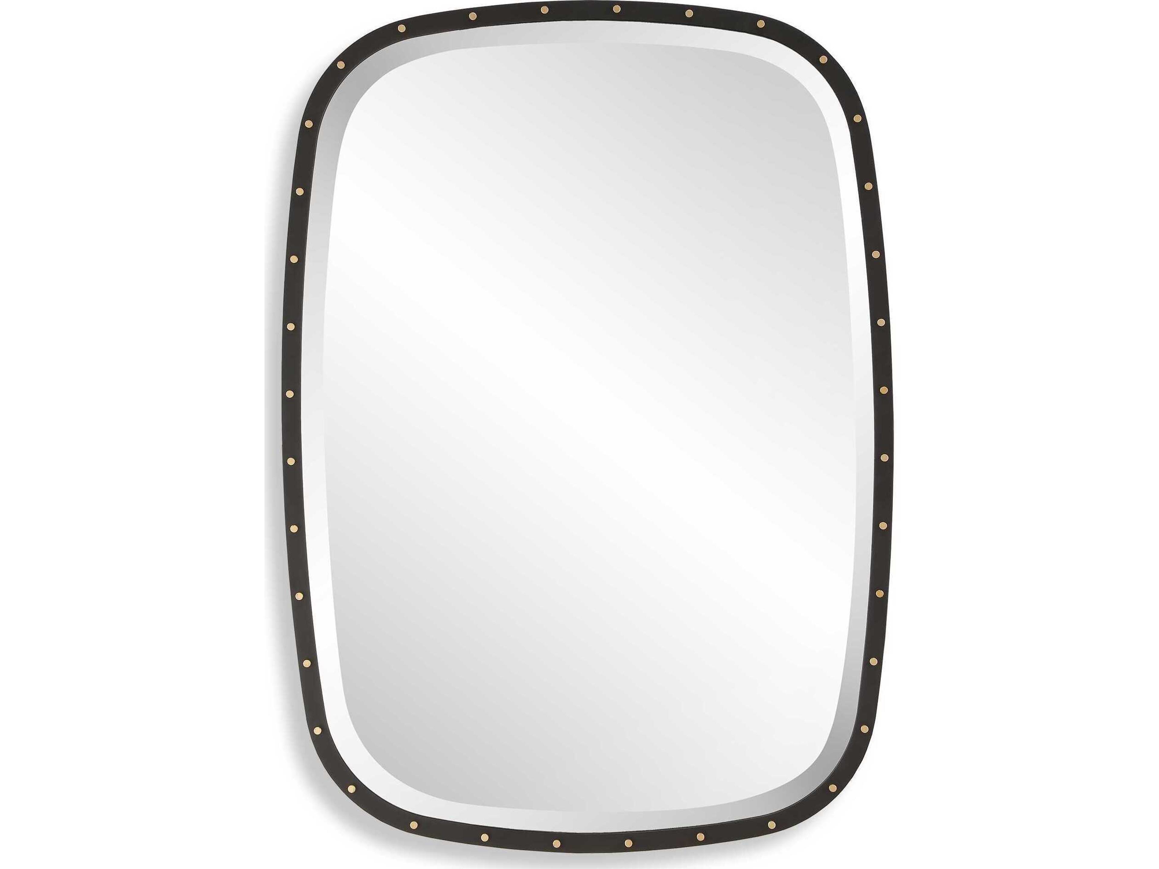 Benedo Matte Black Rectangular Wall Mirror