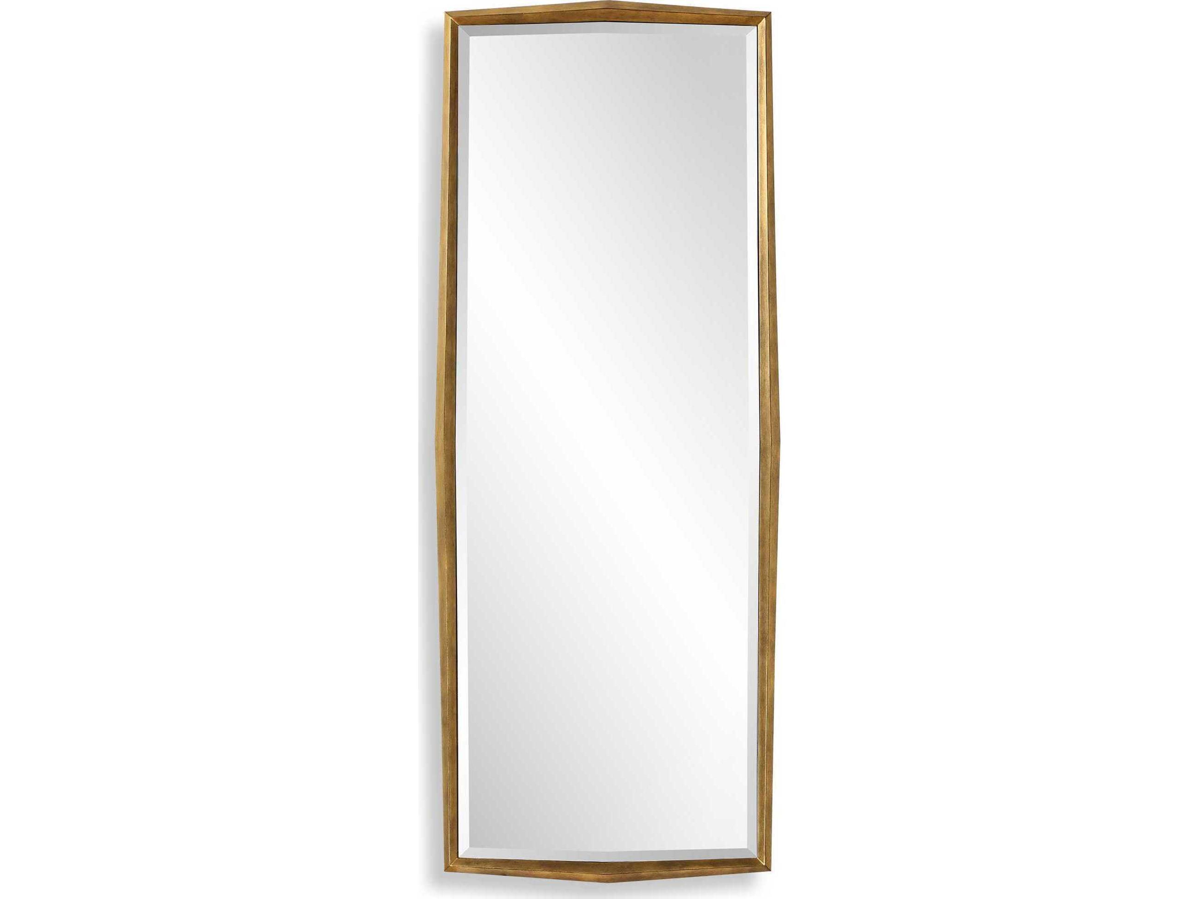 Uttermost On Point Antiqued Gold Leaf Rectangular Wall Mirror