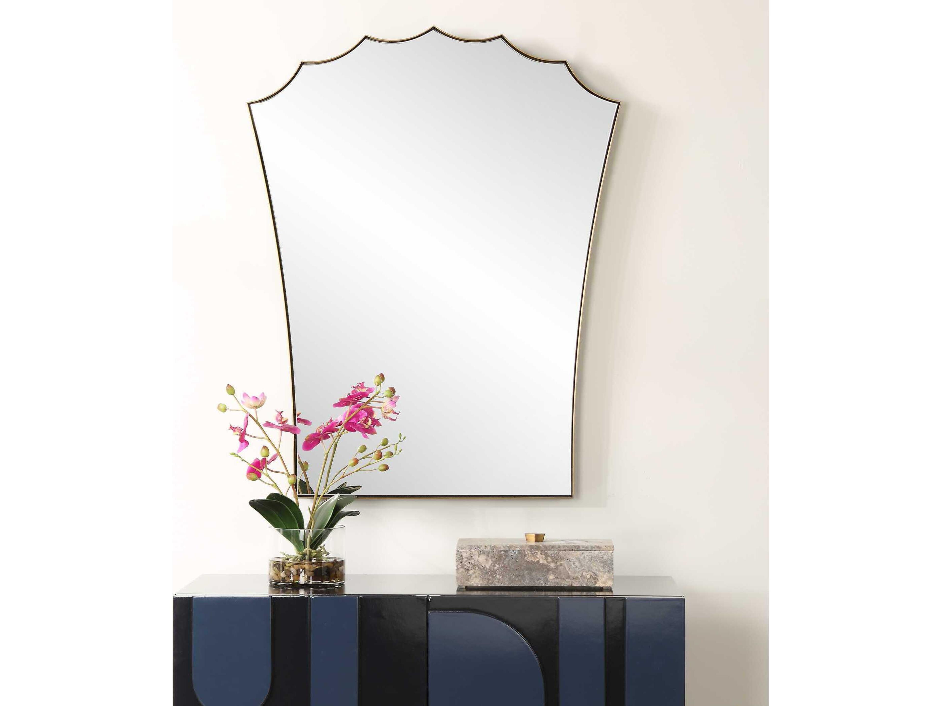 Uttermost Monarch Antique Brass Wall Mirror