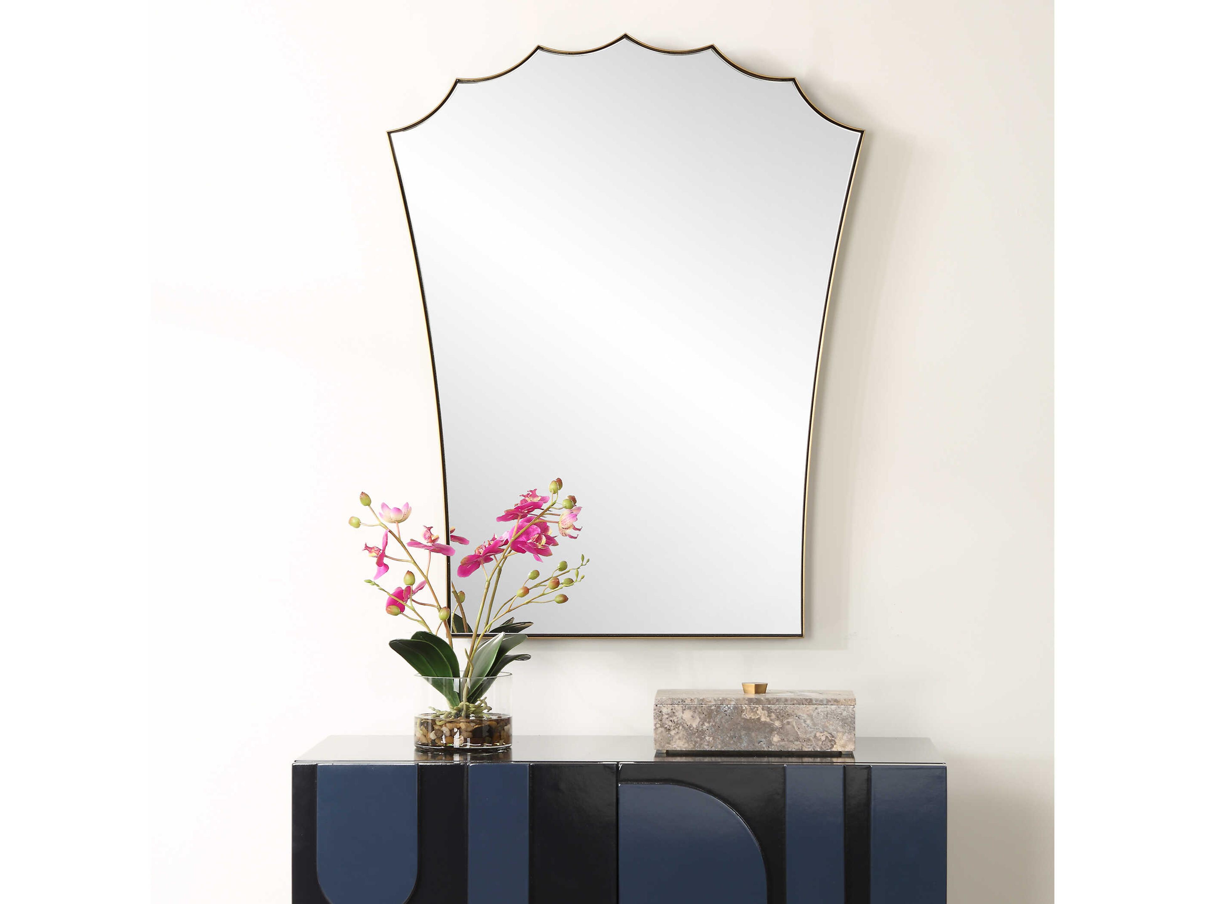 Uttermost Monarch Antique Brass Wall Mirror