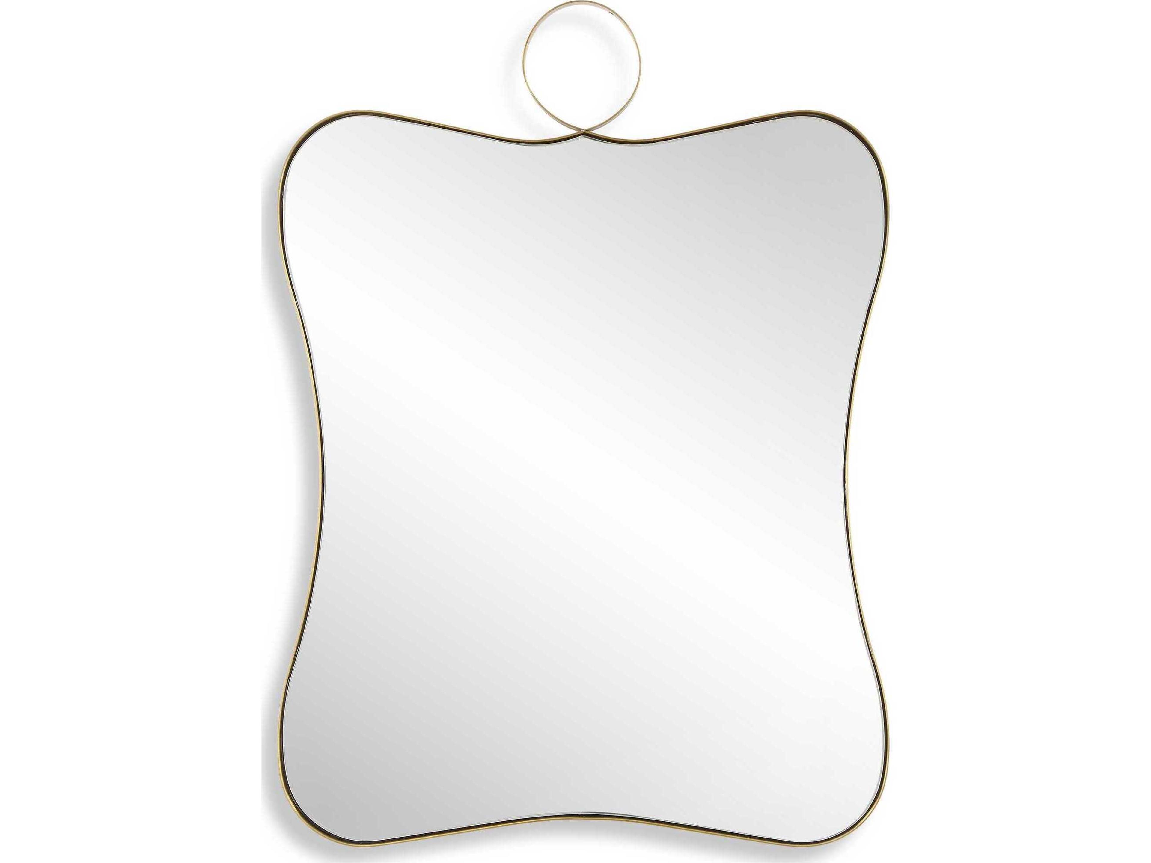 Uttermost Talia Antique Brass Rectangular Wall Mirror