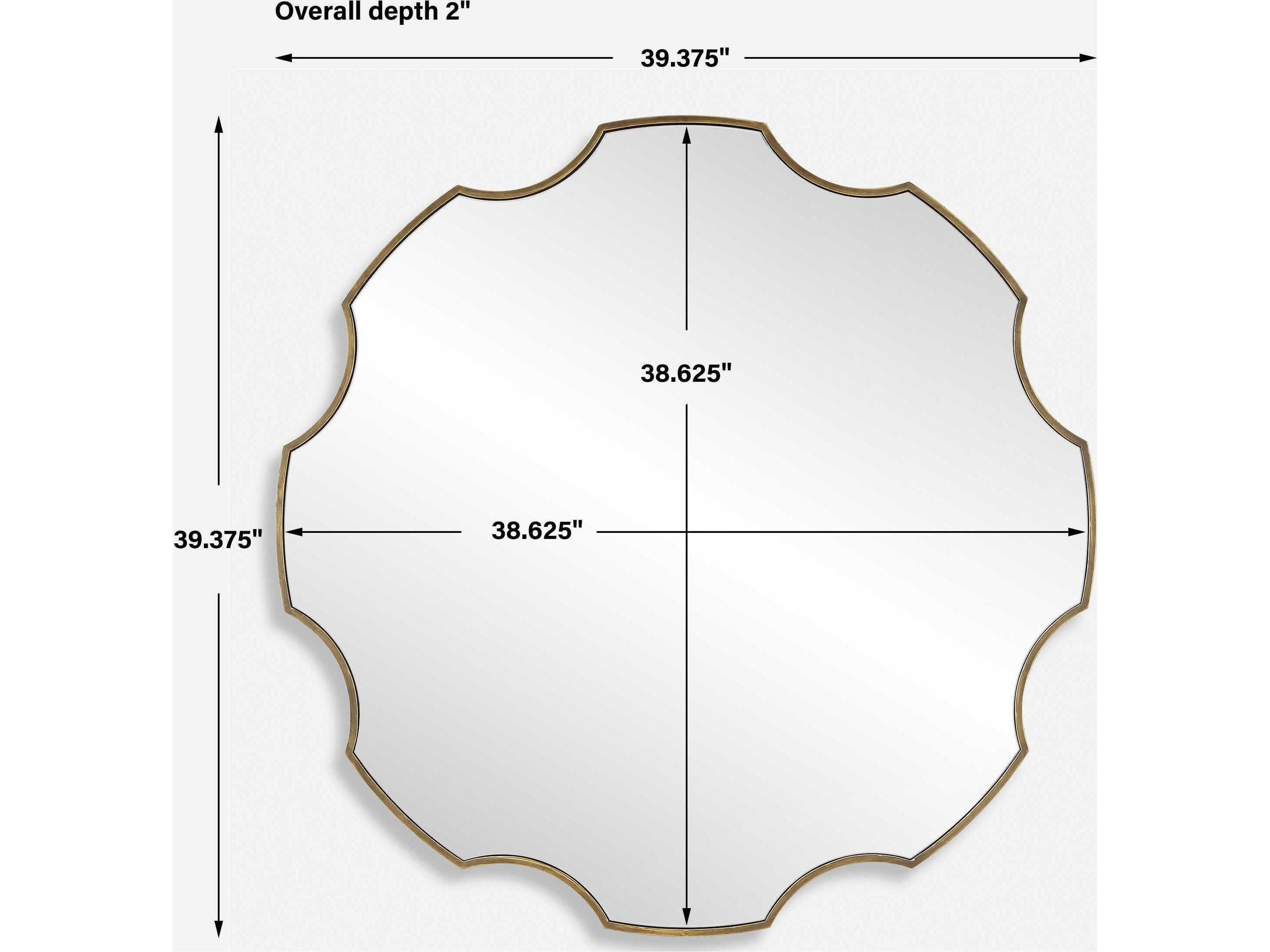 Uttermost Gearing Up Antiqued Golden Bronze Round Wall Mirror