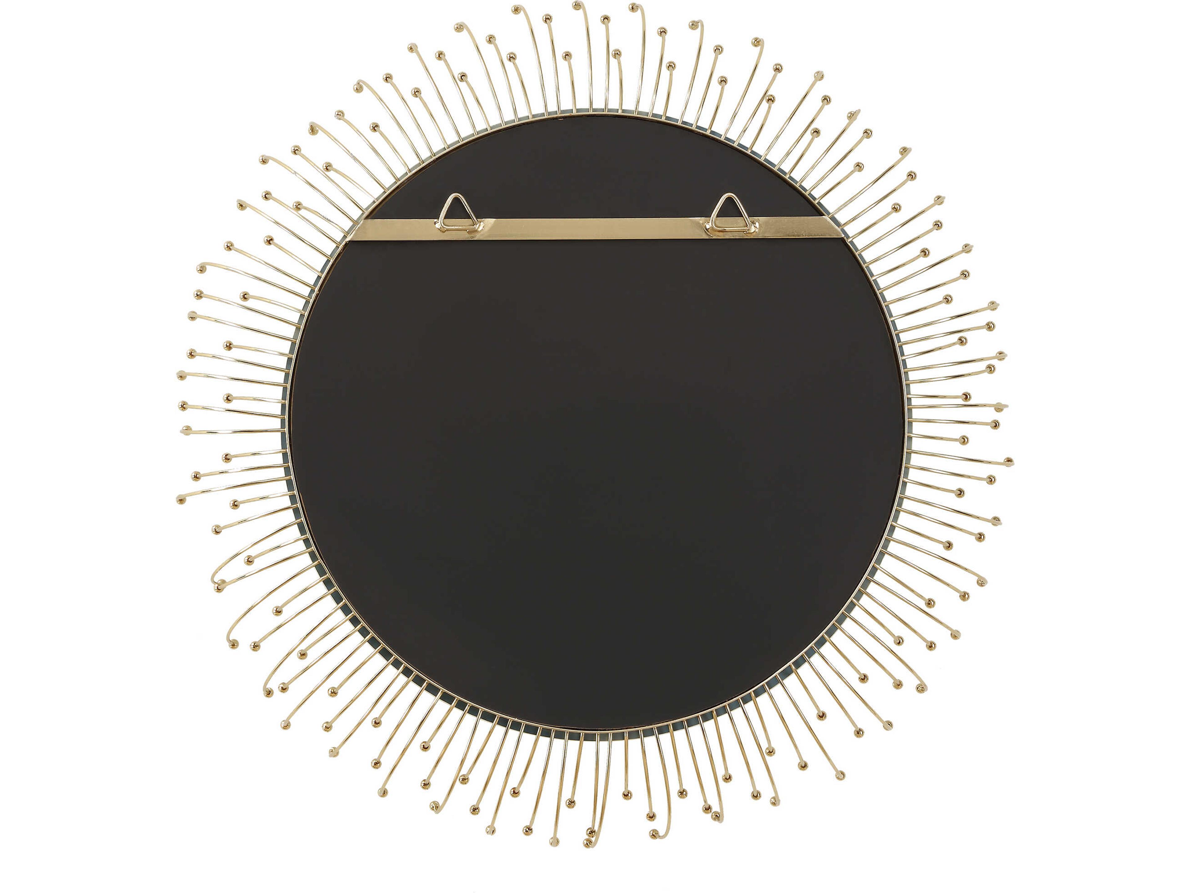Uttermost Aga Plated Gold Round Wall Mirror