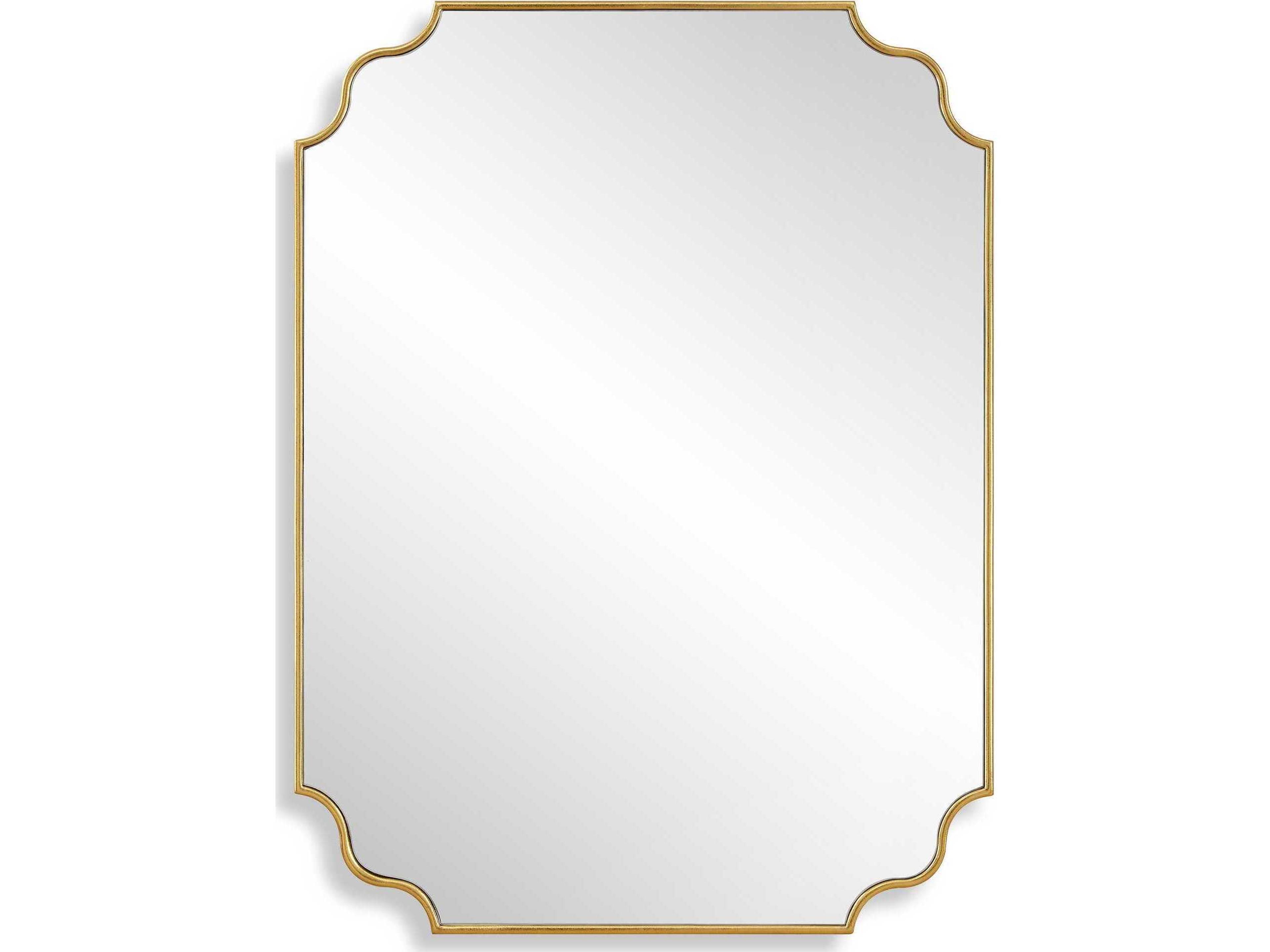 Uttermost Lennyn Antiqued Gold Leaf Rectangular Wall Mirror