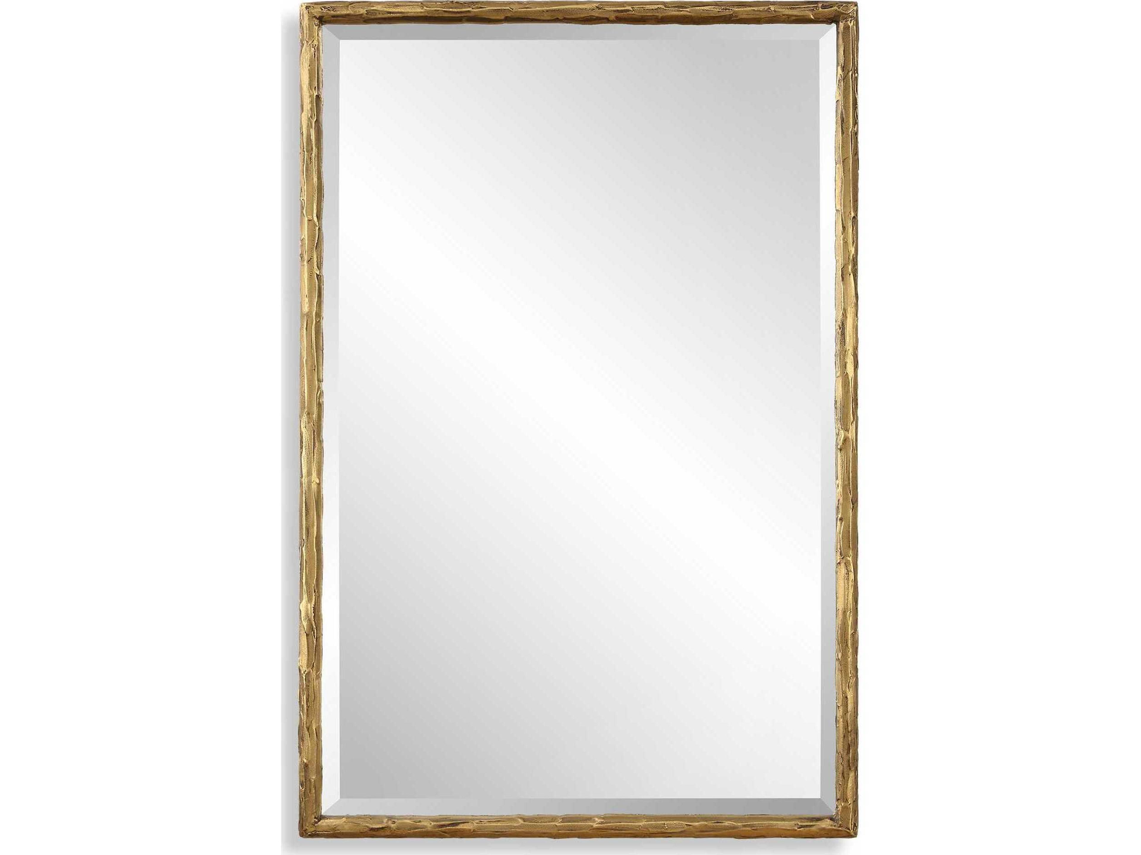 Uttermost Sutton Aged Gold Rectangular Wall Mirror