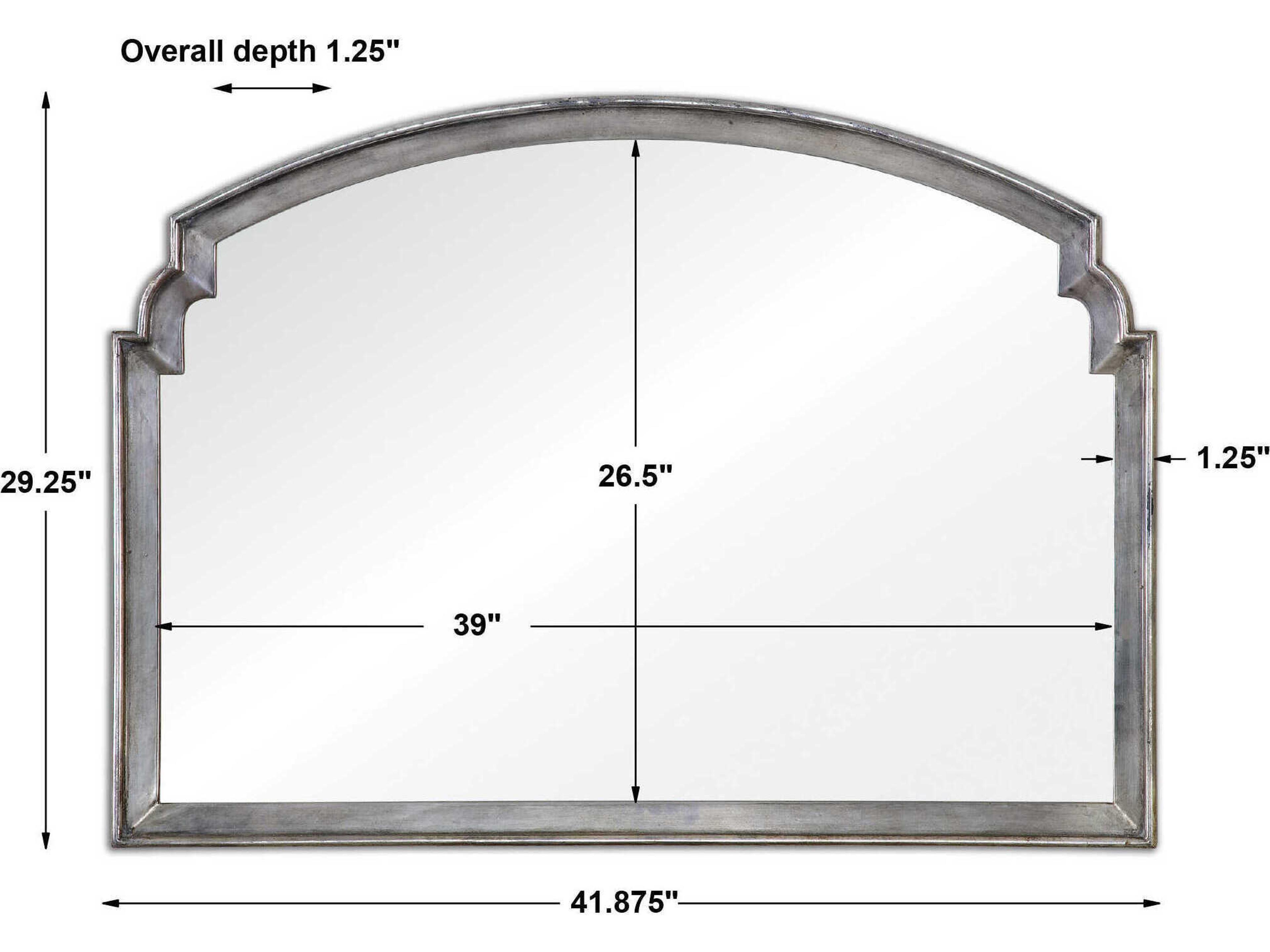 Uttermost Via Della Silver Wall Mirror