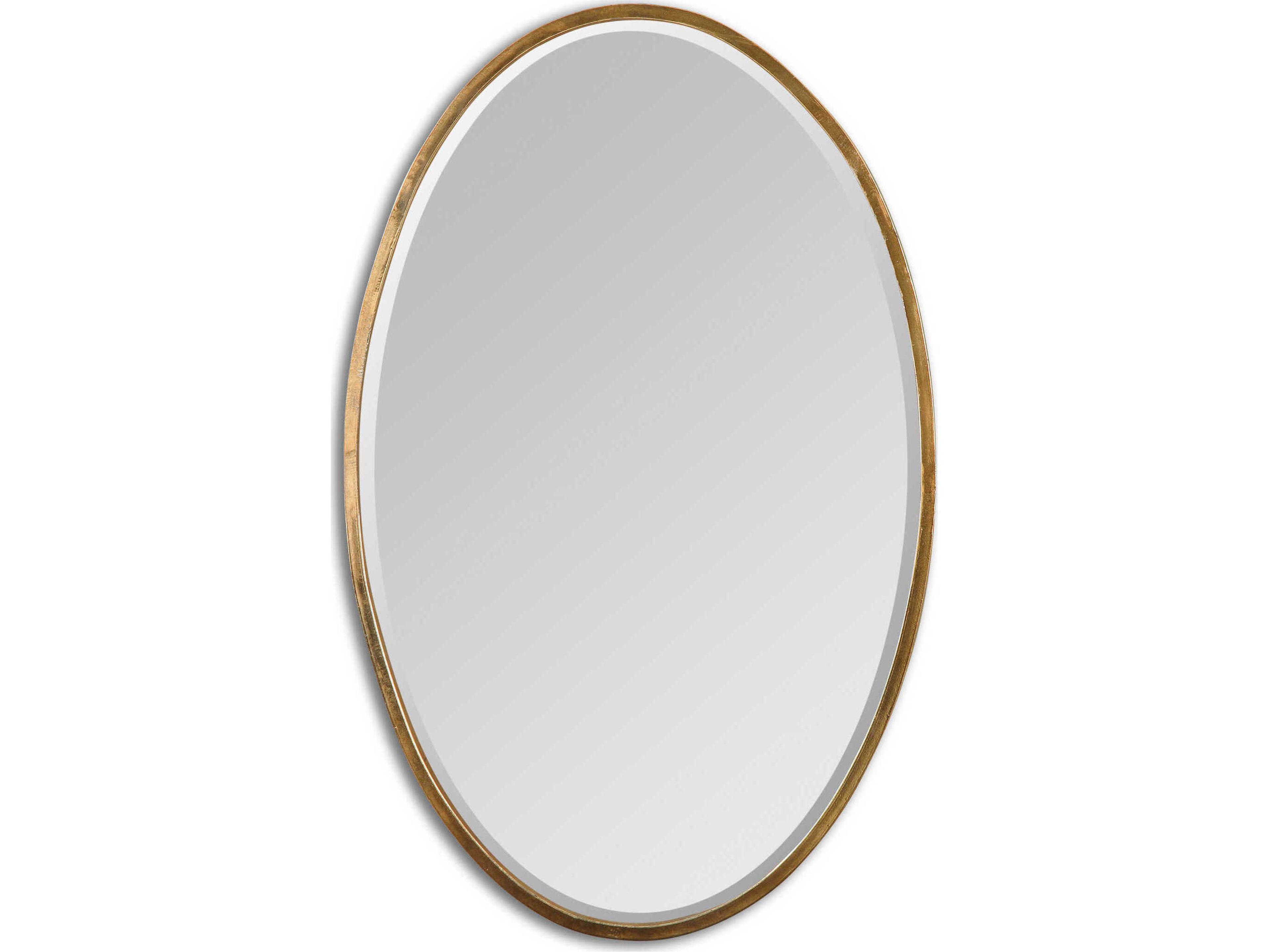 Herleva Gold Oval Wall Mirror