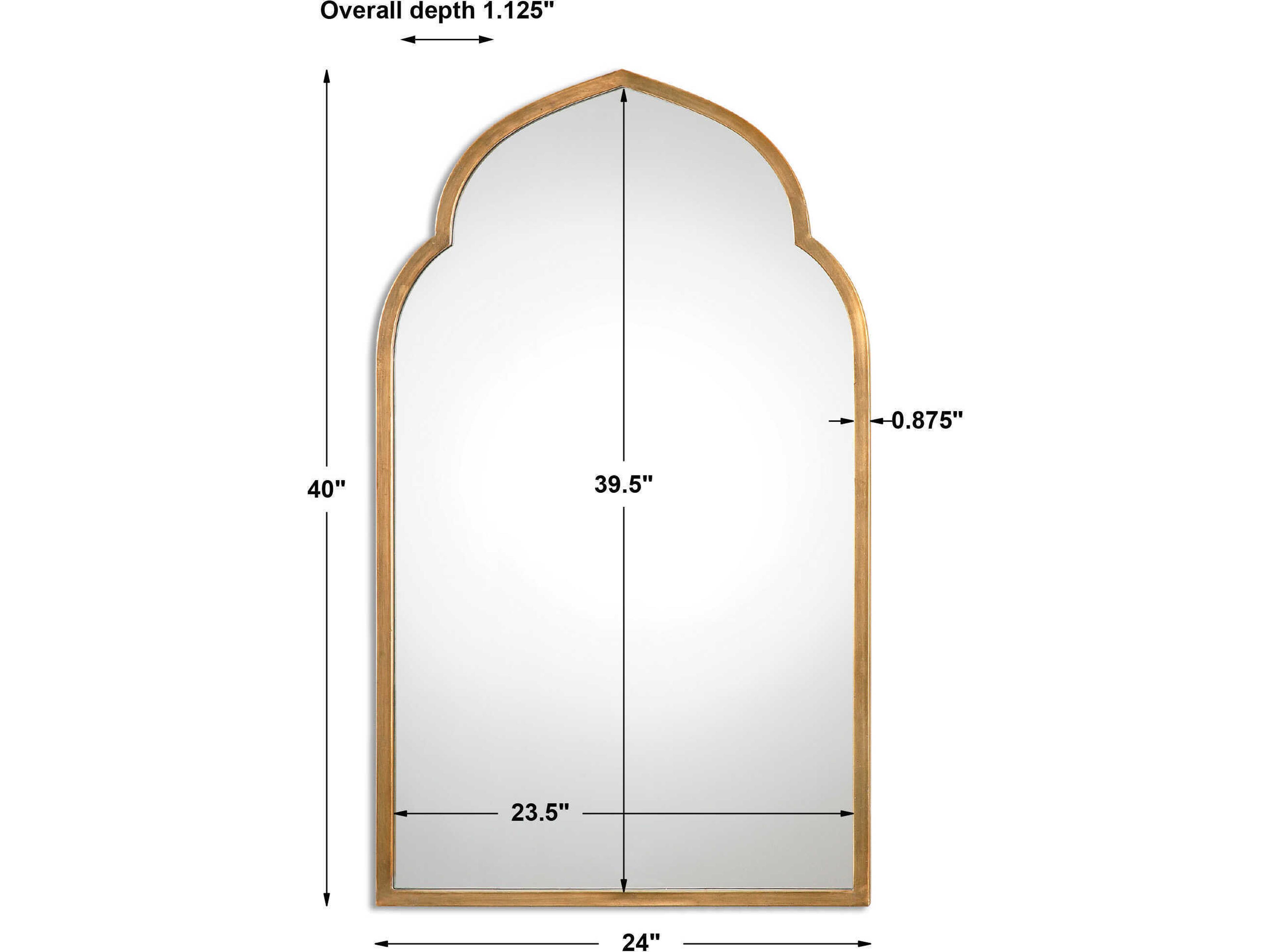 Uttermost Kenitra Gold Arch Wall Mirror
