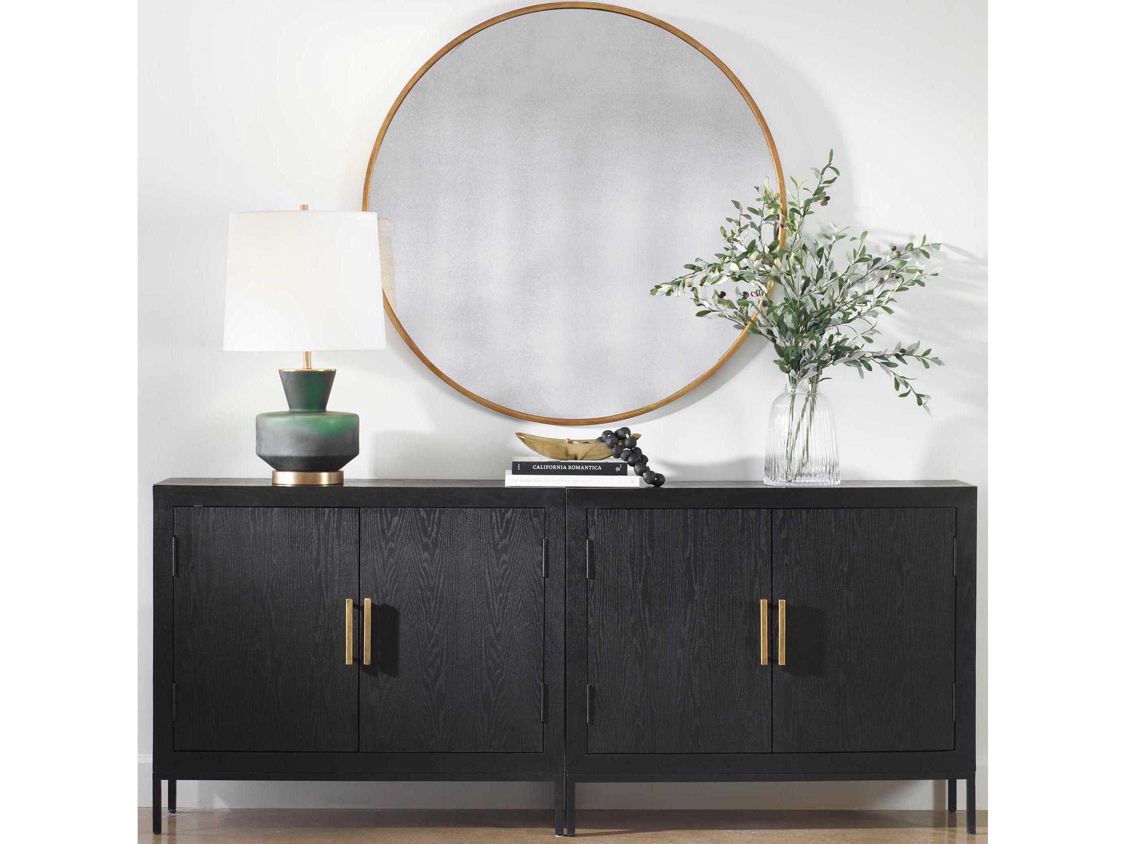 Uttermost Junius Round Gold Wall Mirror