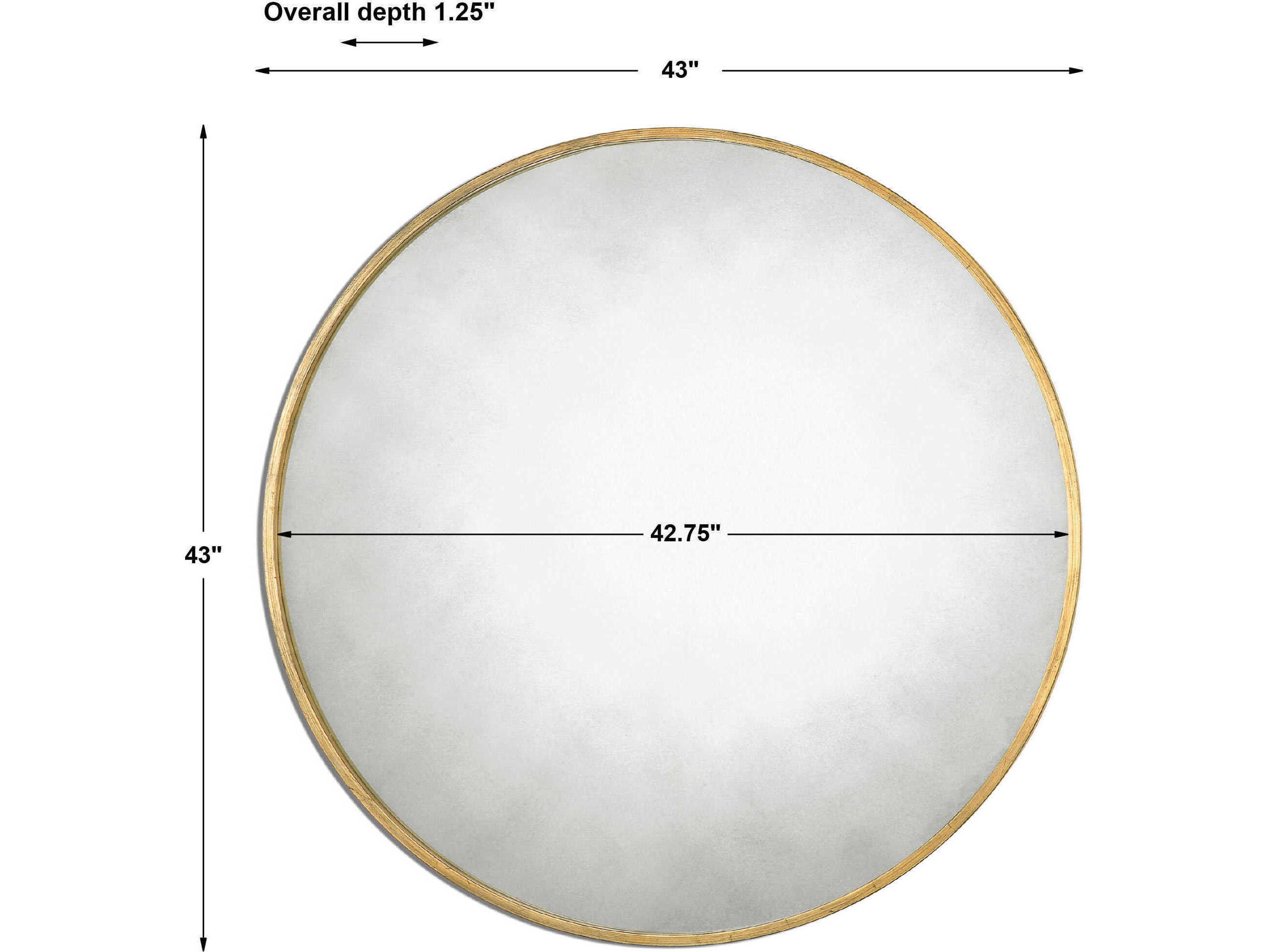 Uttermost Junius Round Gold Wall Mirror