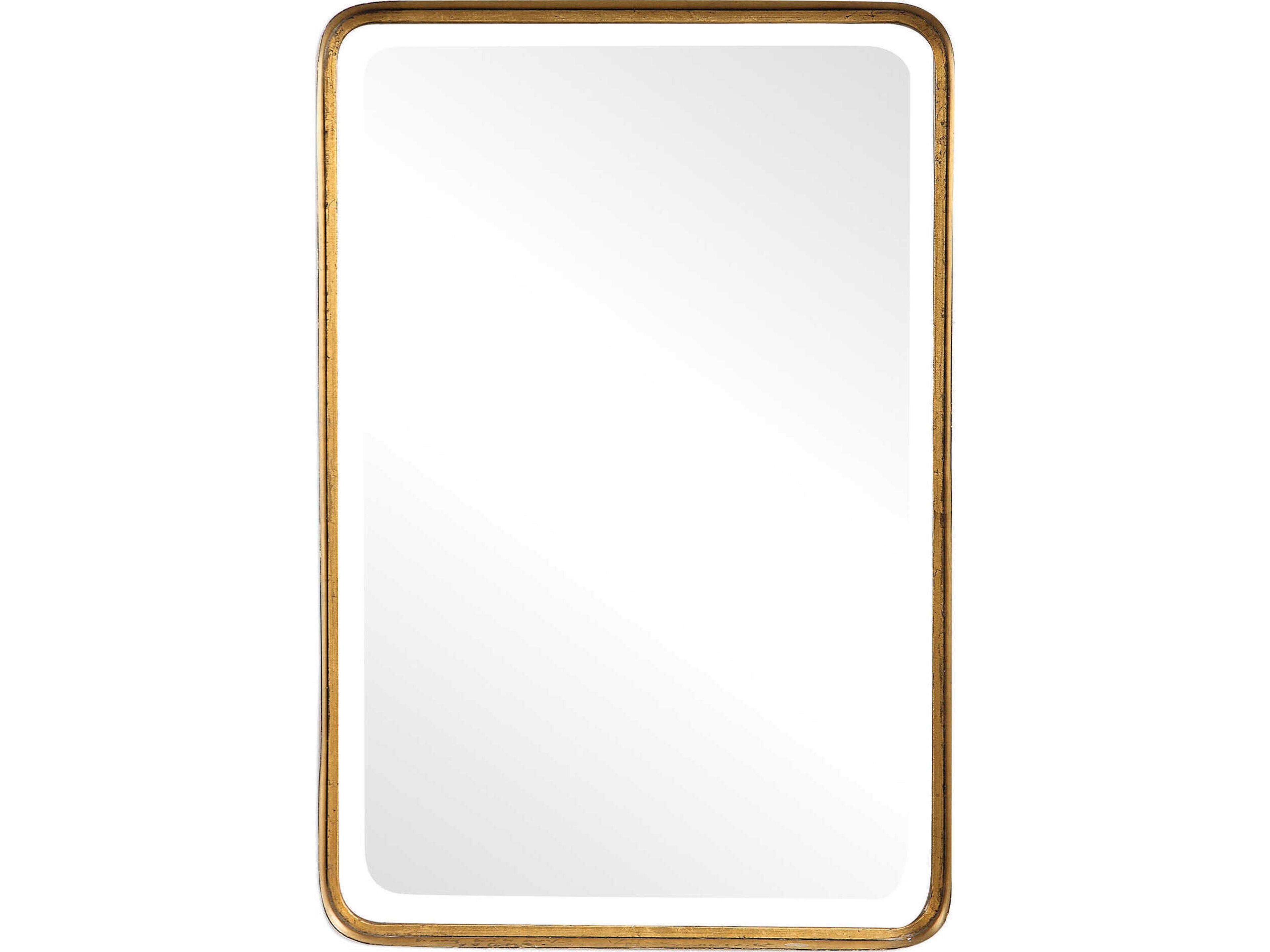 Crofton Rectangular Antique Gold Wall Mirror