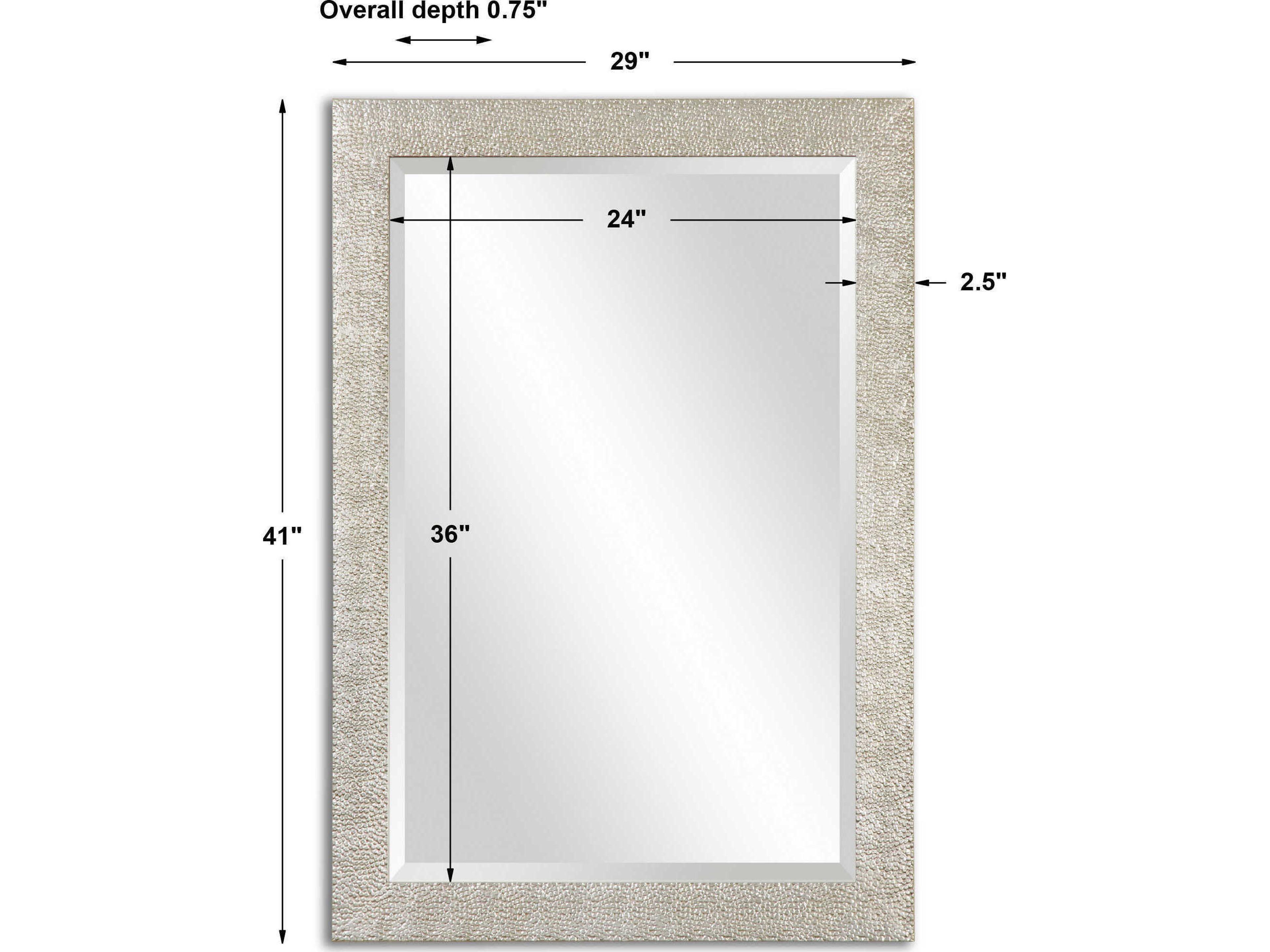 Uttermost Porcius Antiqued Silver Wall Mirror